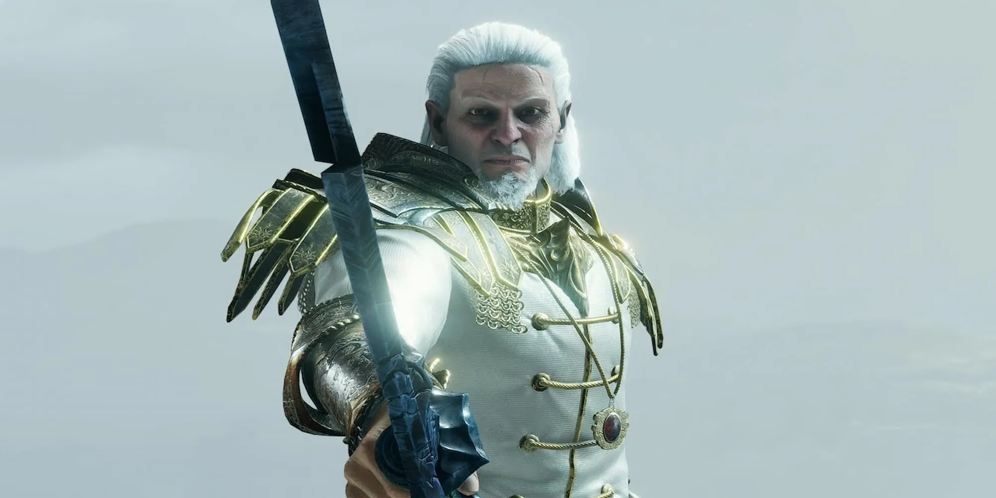 Old King Allant từ Demon's Souls đang vung kiếm, một trùm cuối đáng nhớ thời kỳ đầu của Souls game