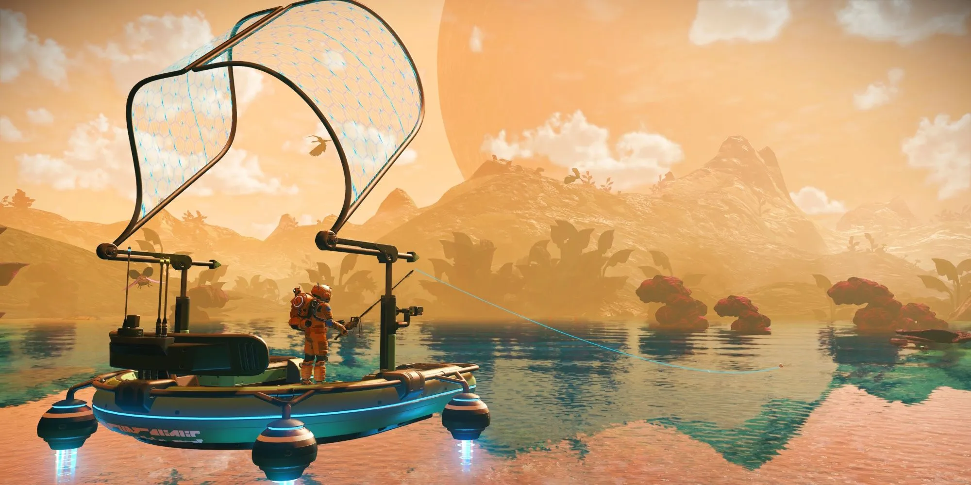 Phi thuyền khám phá hành tinh lạ trong No Man's Sky