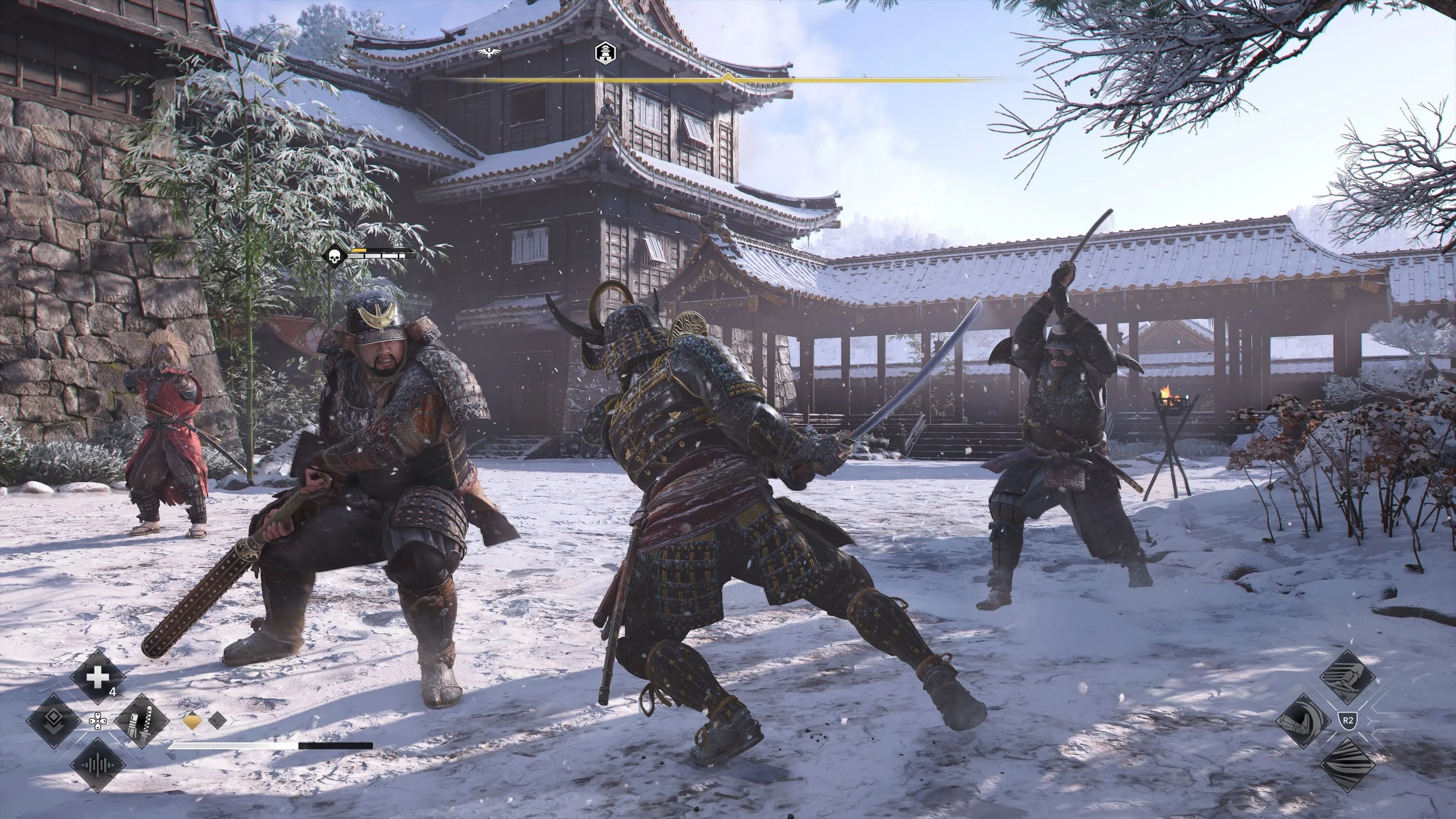Samurai Yasuke trong Assassin's Creed Shadows với bộ giáp và vũ khí mạnh mẽ
