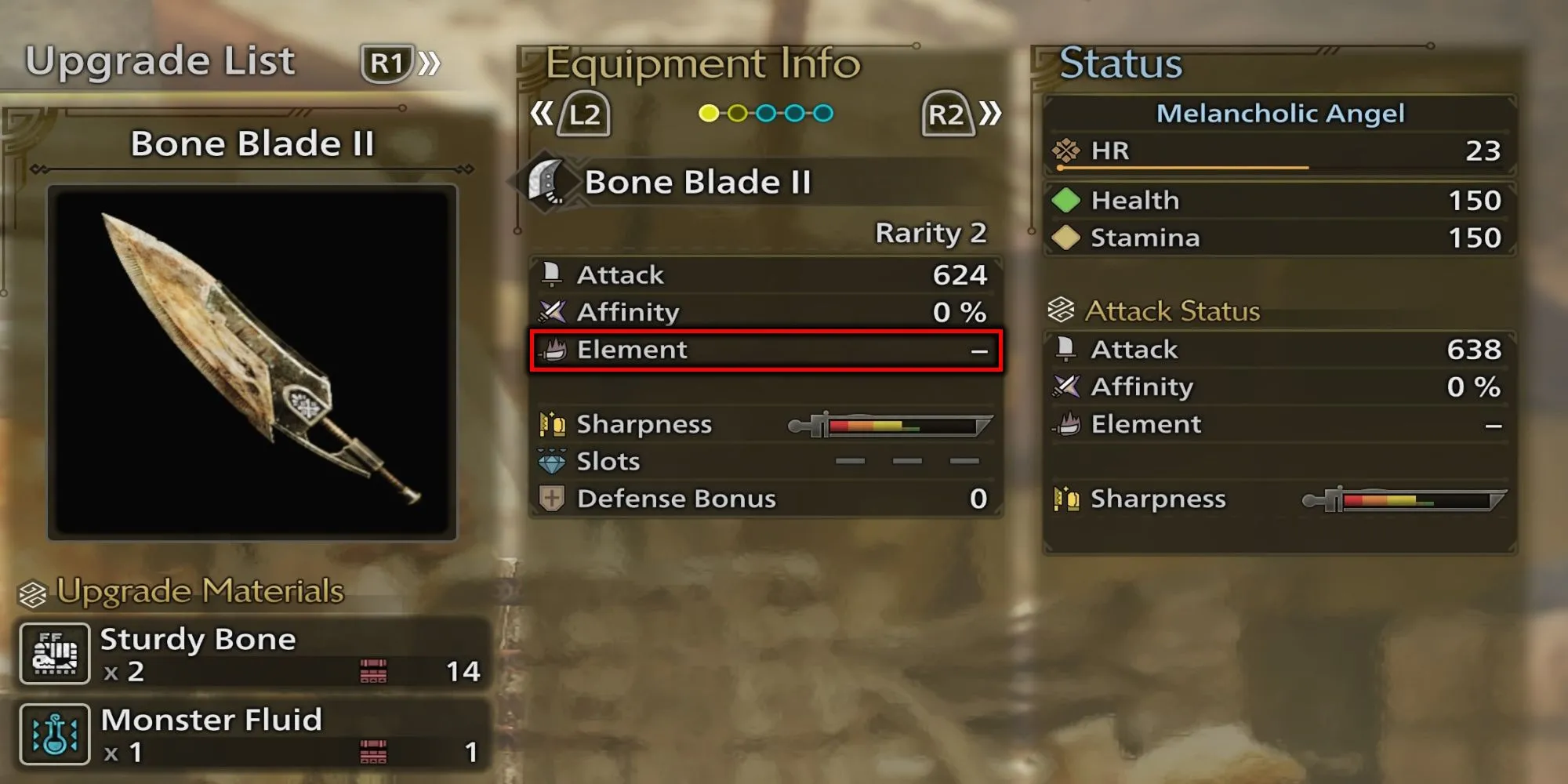 So sánh trực quan giữa vũ khí Greatsword sát thương vật lý và sát thương nguyên tố trong Monster Hunter Wilds