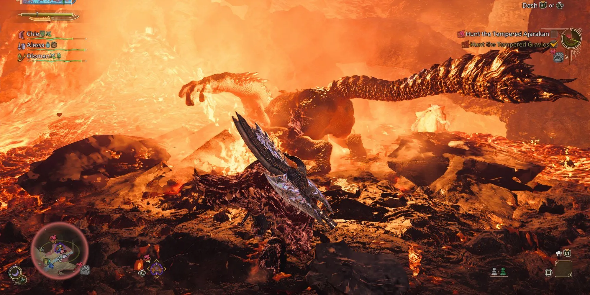 Sử dụng Chế độ Kiếm của Switch Axe để chặt đuôi quái vật trong Monster Hunter Wilds