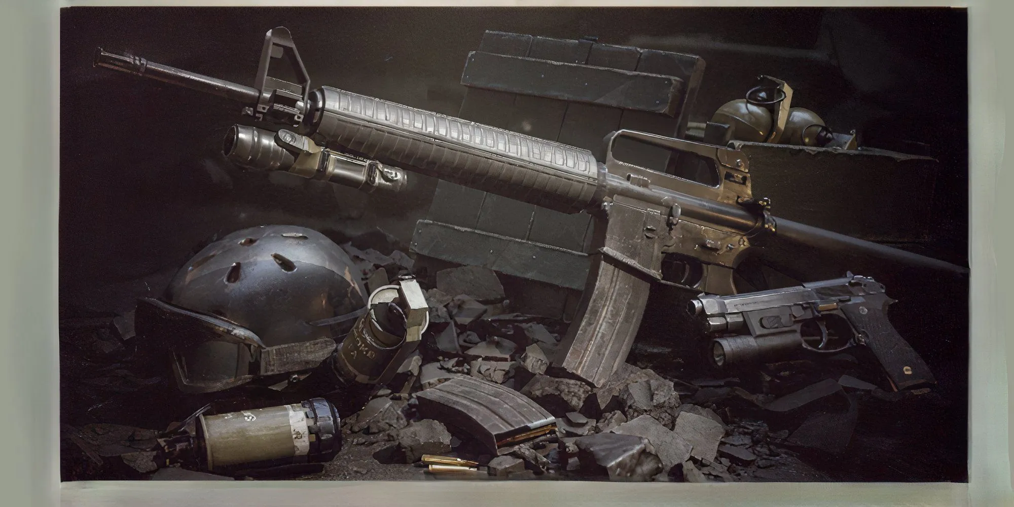 Súng trường tấn công M16A2 với thiết kế cổ điển trong Delta Force Black Hawk Down.