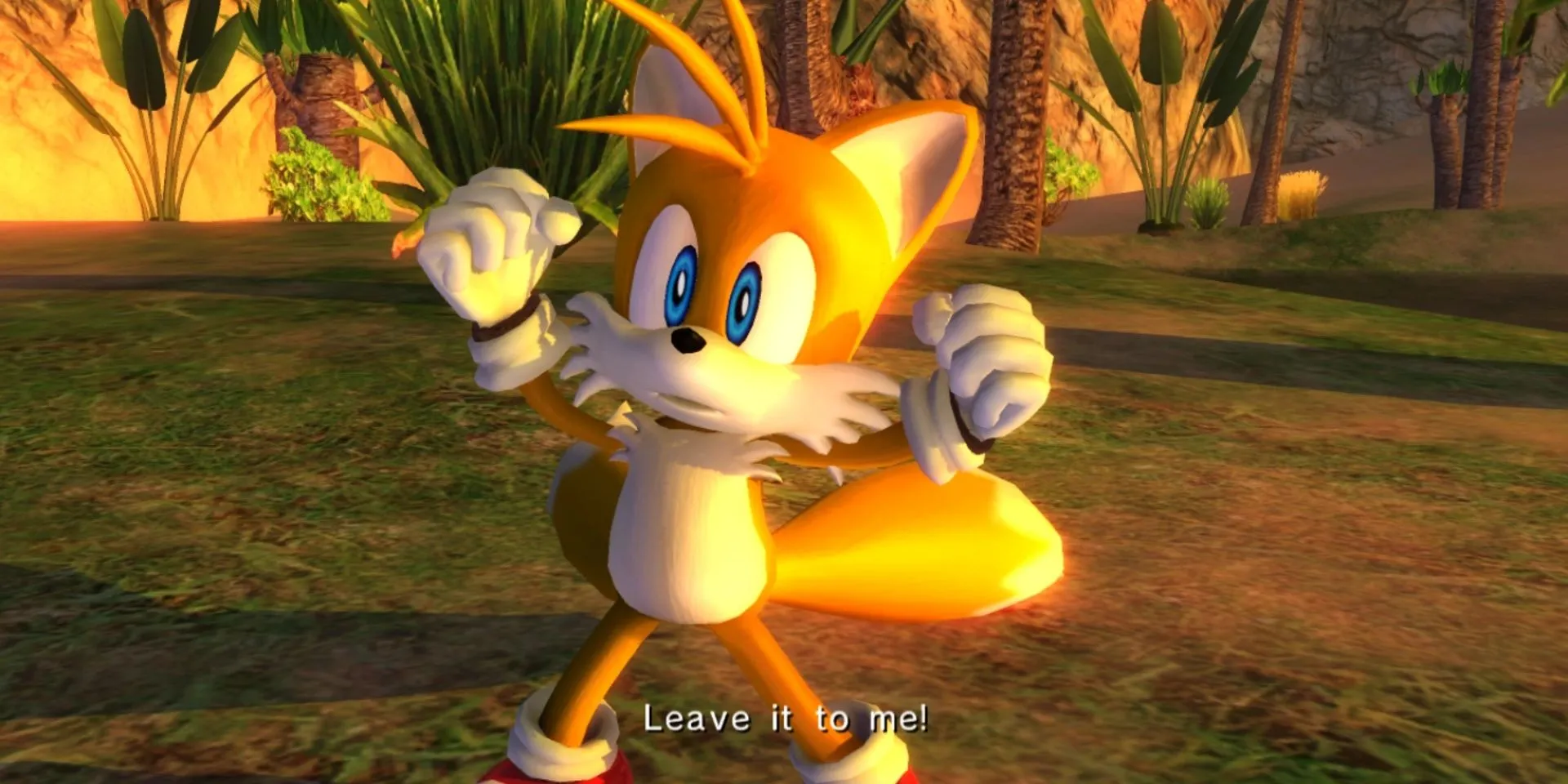 Tails, bạn đồng hành của Sonic, với vẻ ngoài thông minh trong game Sonic the Hedgehog