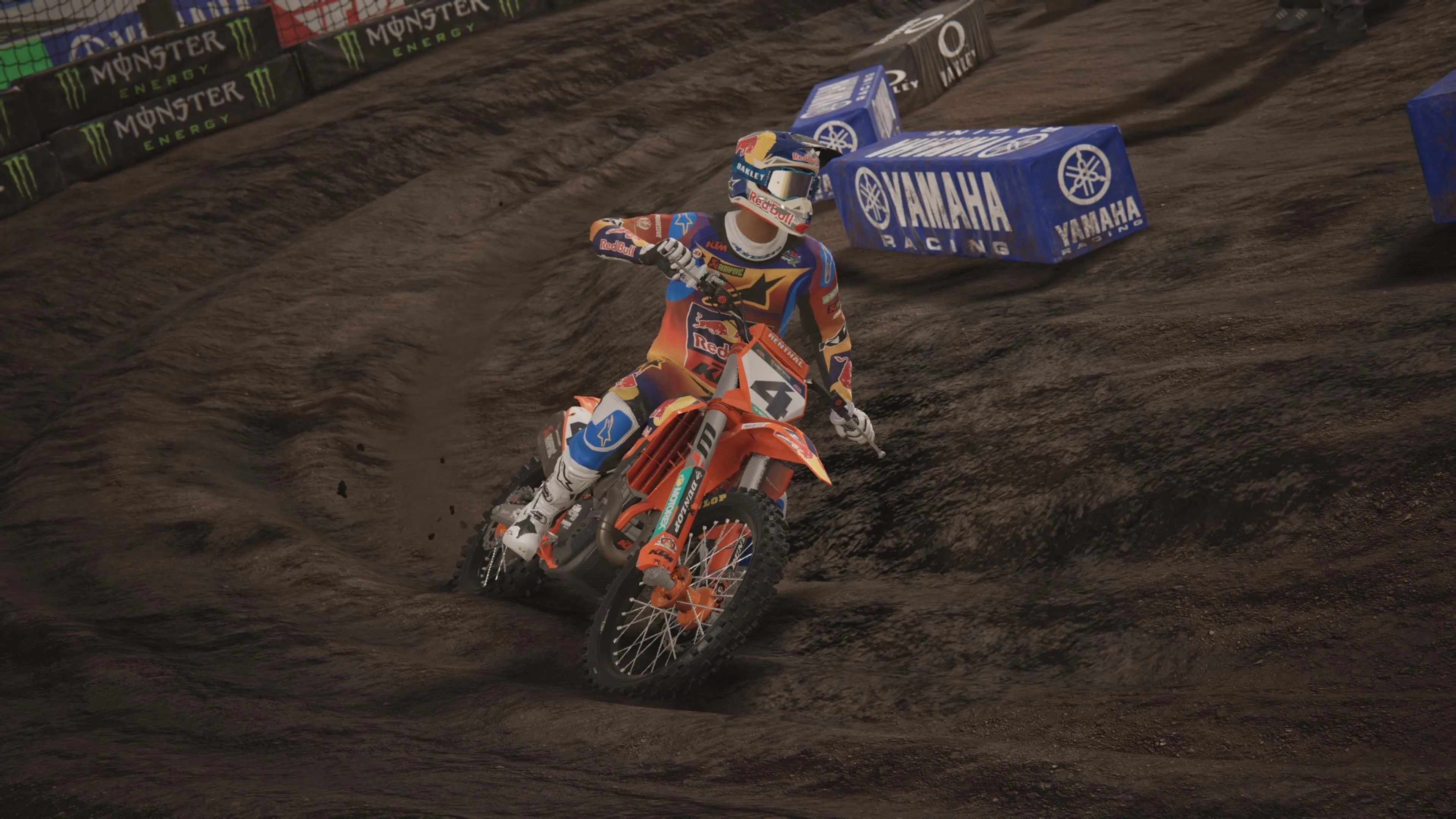 Tay đua ôm cua trong Monster Energy Supercross 25