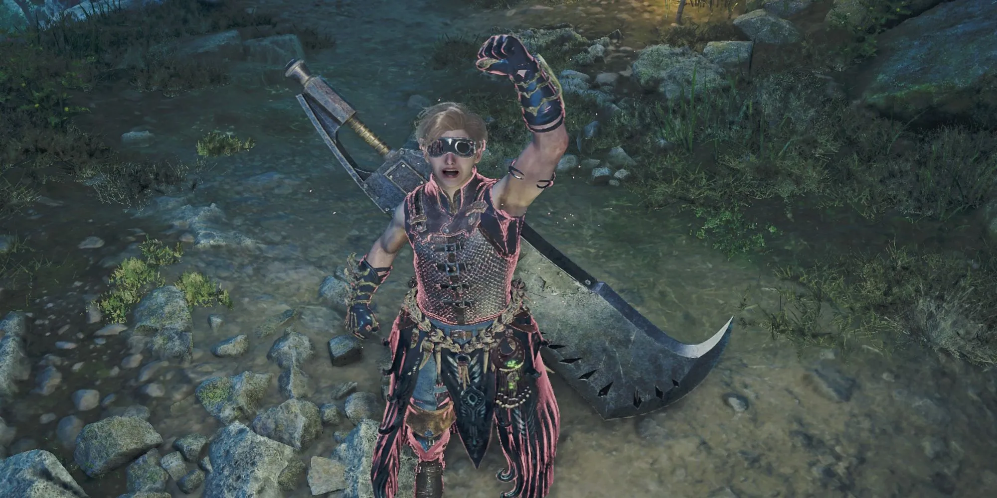 Thợ săn Monster Hunter Wilds tạo dáng uy lực với Greatsword