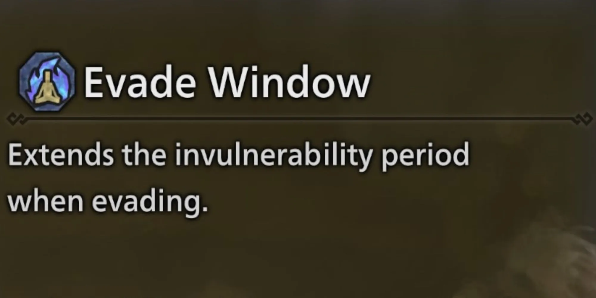 Thợ săn Monster Hunter Wilds thực hiện cú né đòn hoàn hảo nhờ kỹ năng Evade Window, lướt qua đòn tấn công của quái vật