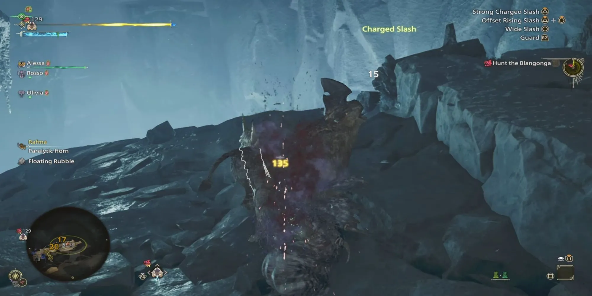 Thợ săn sử dụng chiến thuật đánh nhanh rút gọn với Greatsword trong Monster Hunter Wilds