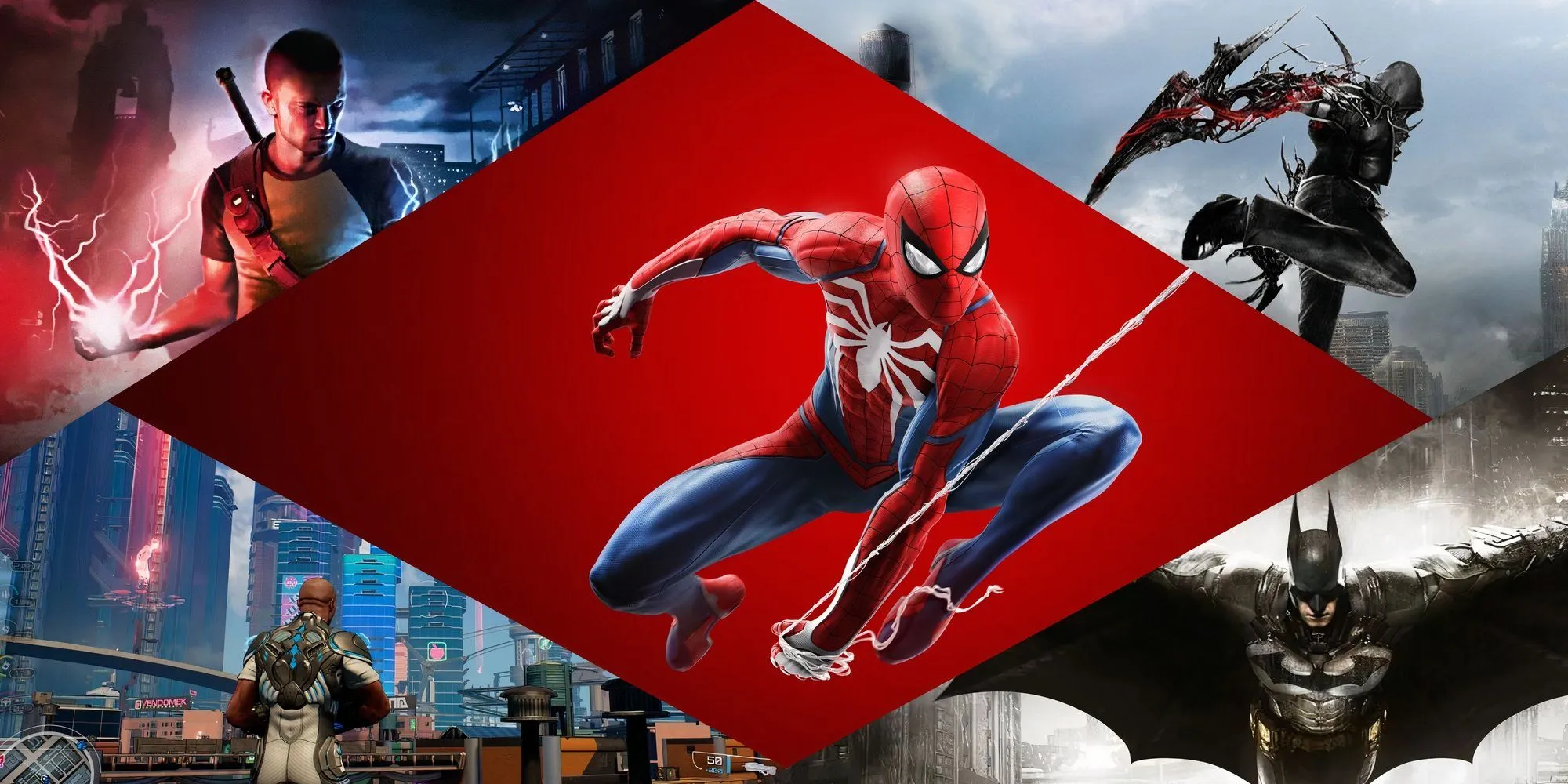 Tổng hợp hình ảnh các siêu anh hùng trong những tựa game thế giới mở đình đám, thể loại mà Marvel's Wolverine có thể sẽ thuộc về