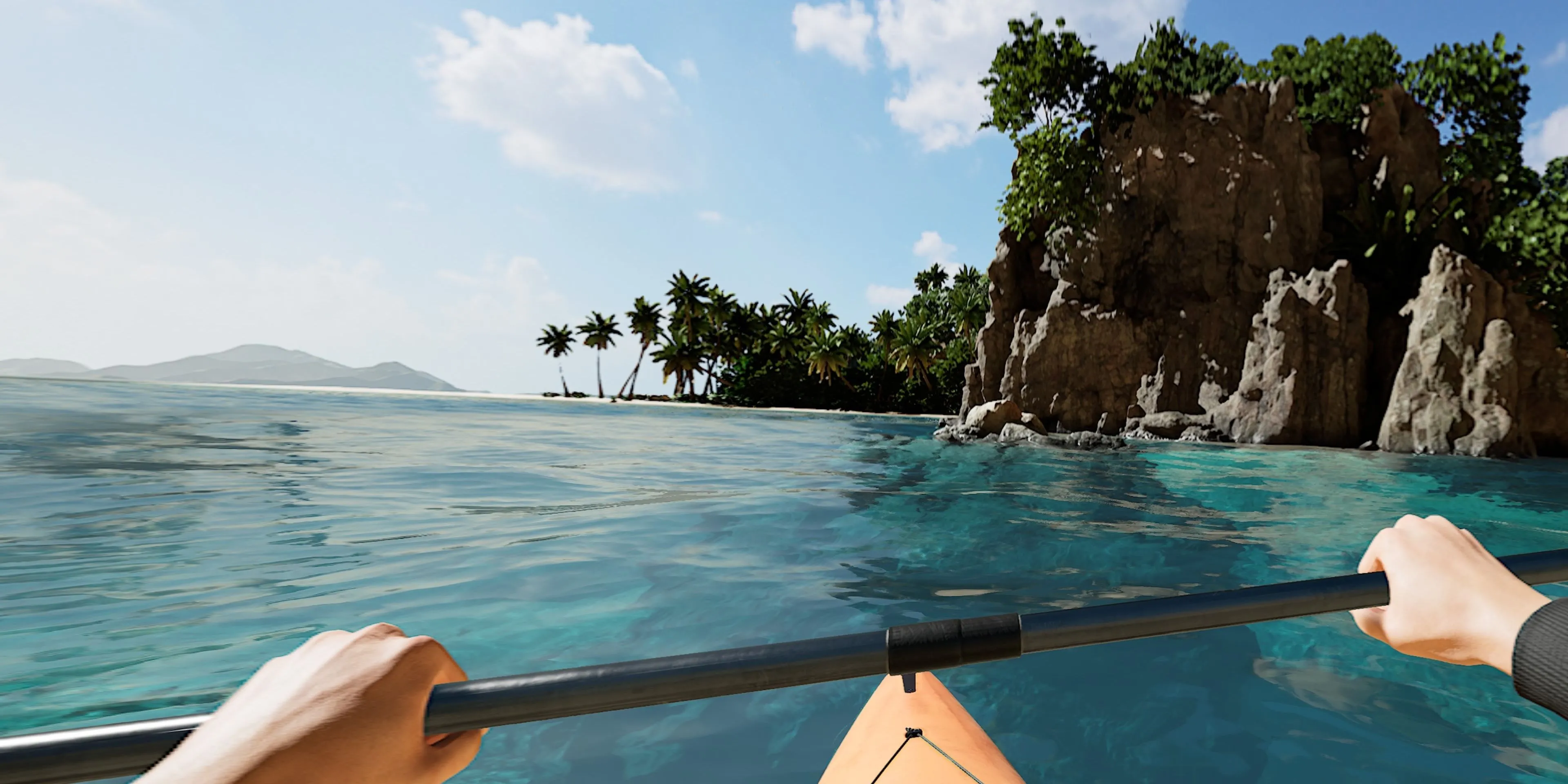 Trải nghiệm chèo thuyền kayak siêu thực tại Costa Rica với Kayak VR: Mirage trên PS5 Pro và PSVR2