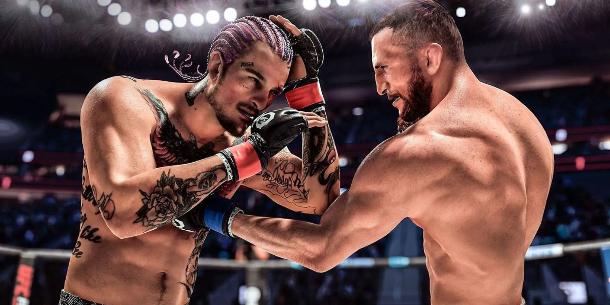Võ sĩ Sean O'Malley trong game UFC 5 với đồ họa cải tiến trên PS5 Pro