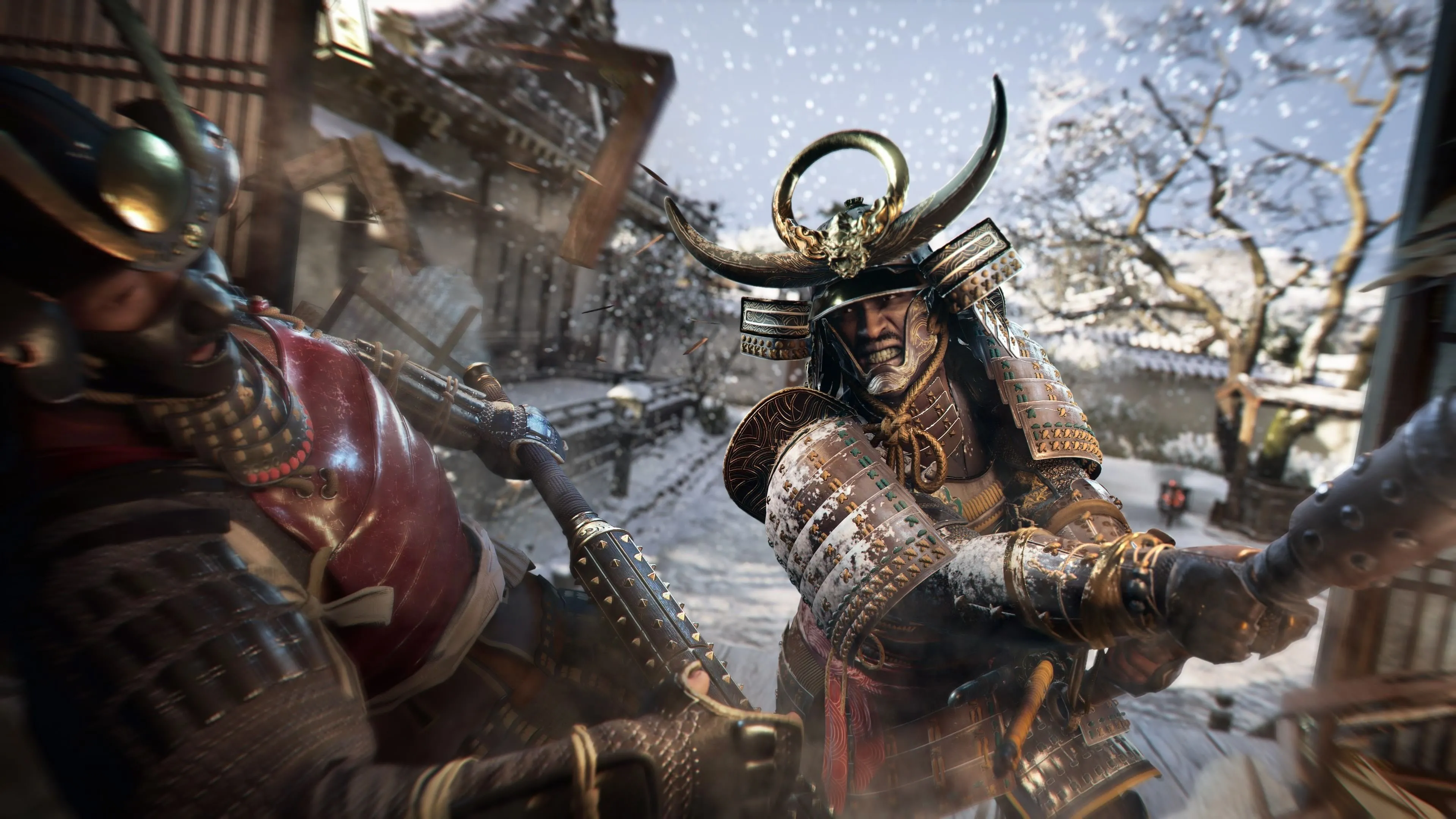 Yasuke chiến đấu với kẻ thù trong Assassin's Creed Shadows