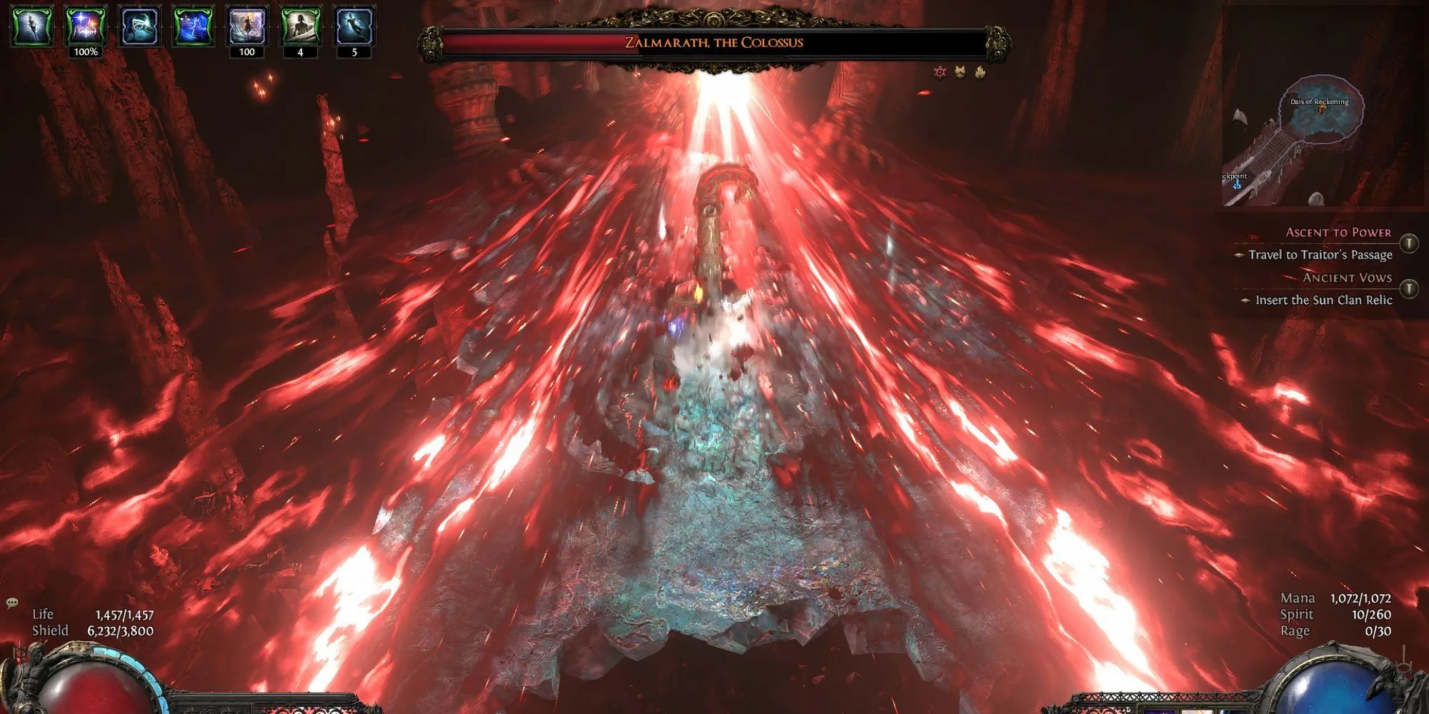 Zalmarath, The Colossus, một người khổng lồ băng giá trong Path of Exile II Act 2