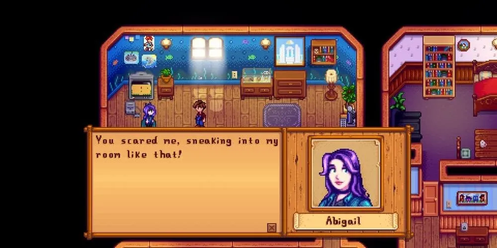 Abigail trong Stardew Valley