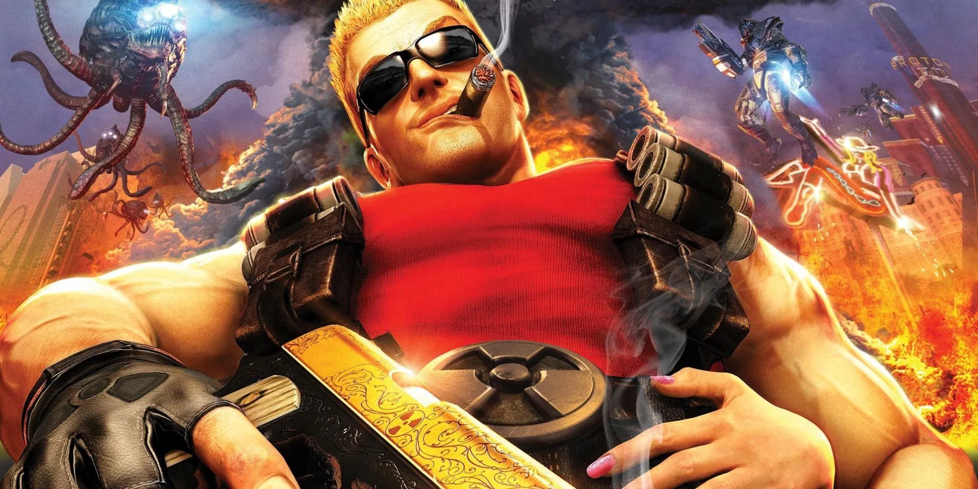Ảnh bìa của Duke Nukem Forever.