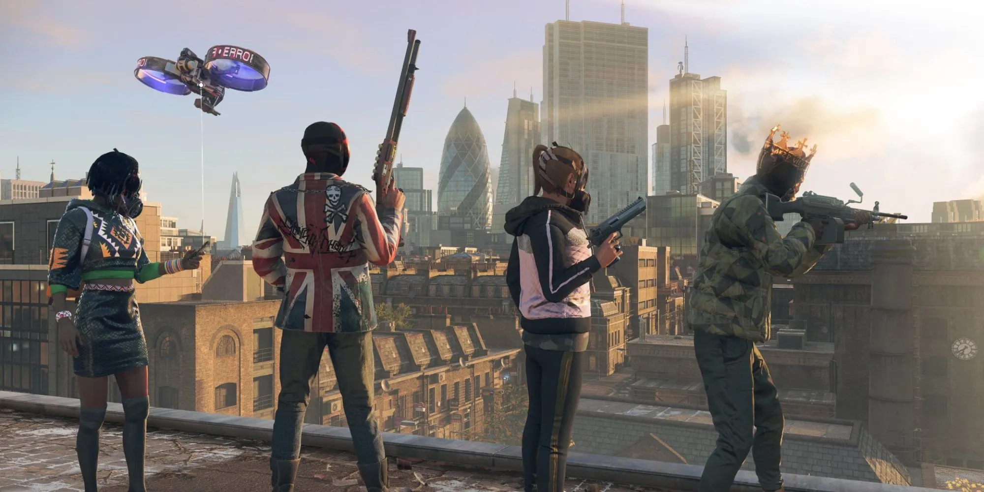 Ảnh chụp màn hình gameplay co-op trong Watch Dogs: Legion