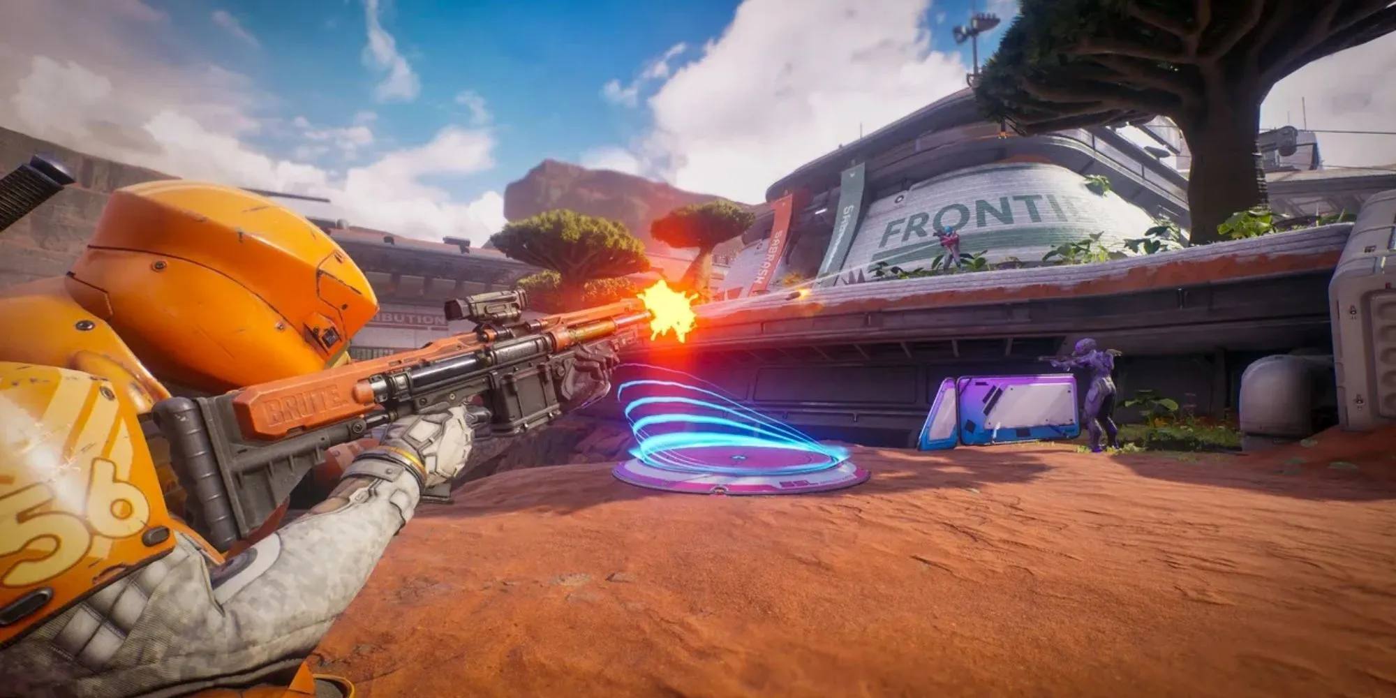 Ảnh gameplay chiến đấu trong Splitgate 2