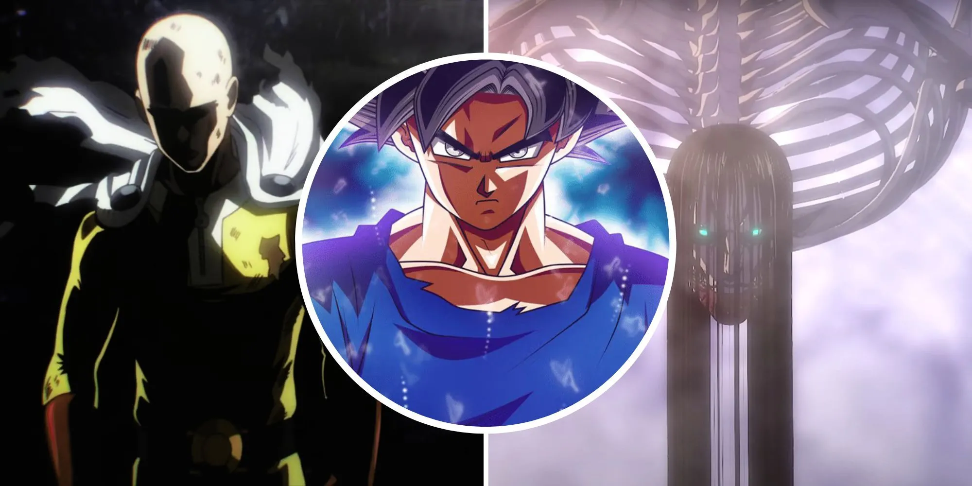 Ba nhân vật anime nổi tiếng: Saitama, Son Goku và Eren Yeager