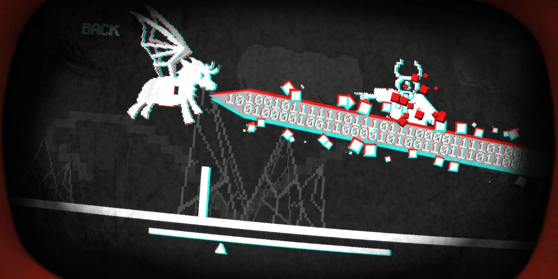 Bắn tia laser trong game Pony Island