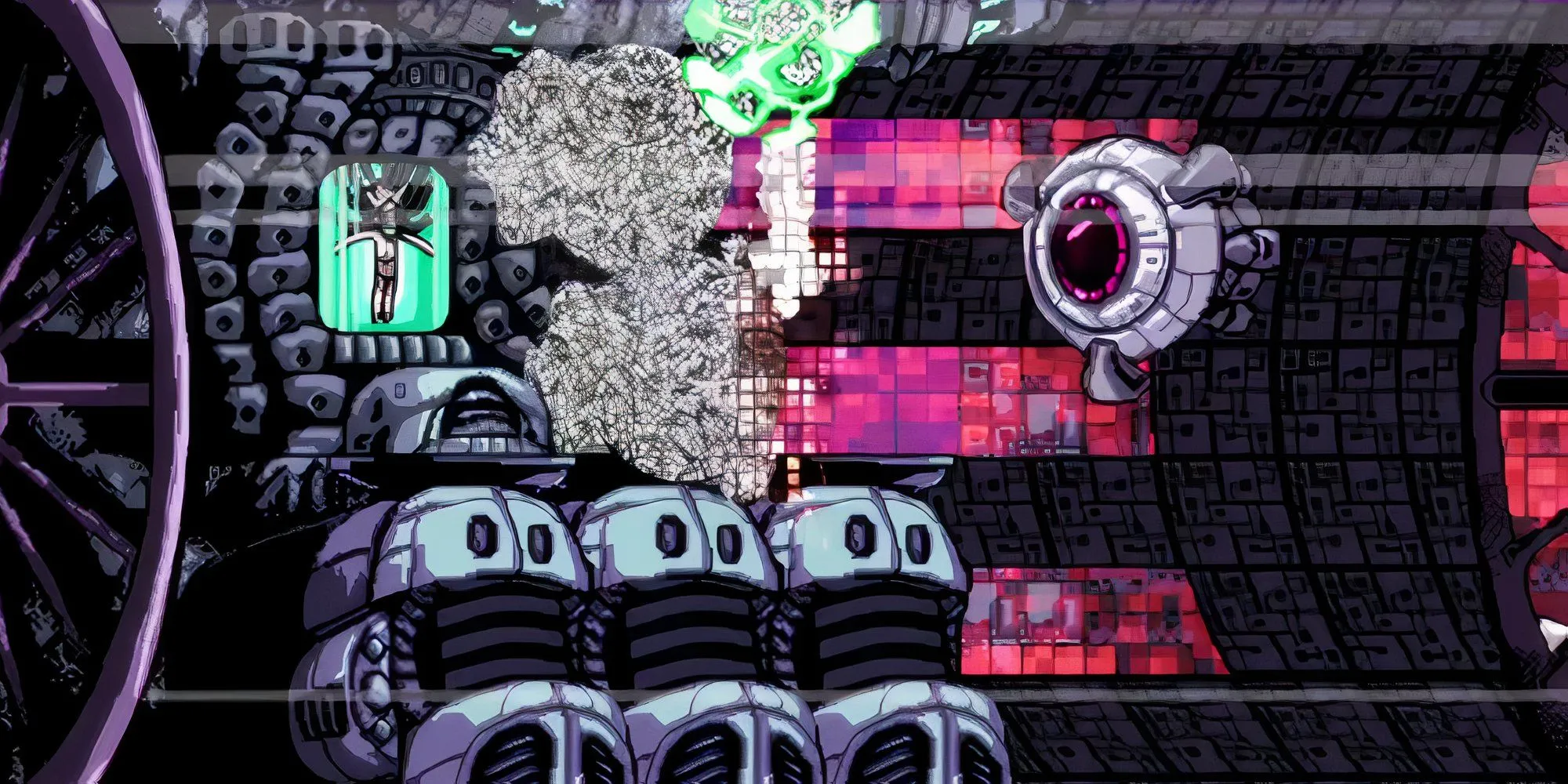 Boss Athetos trong đấu trường boss của Axiom Verge