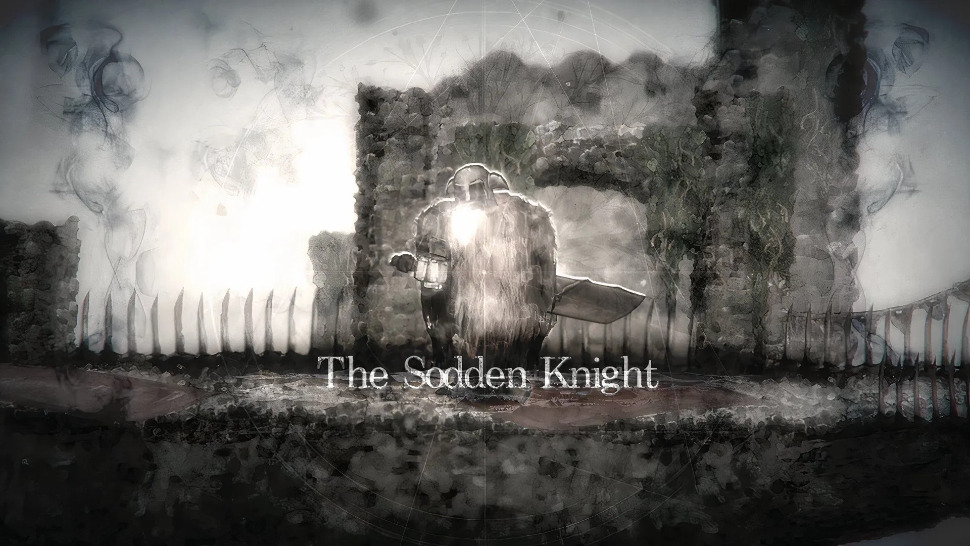 Boss The Sodden Knight với thanh kiếm khổng lồ trong Salt and Sanctuary