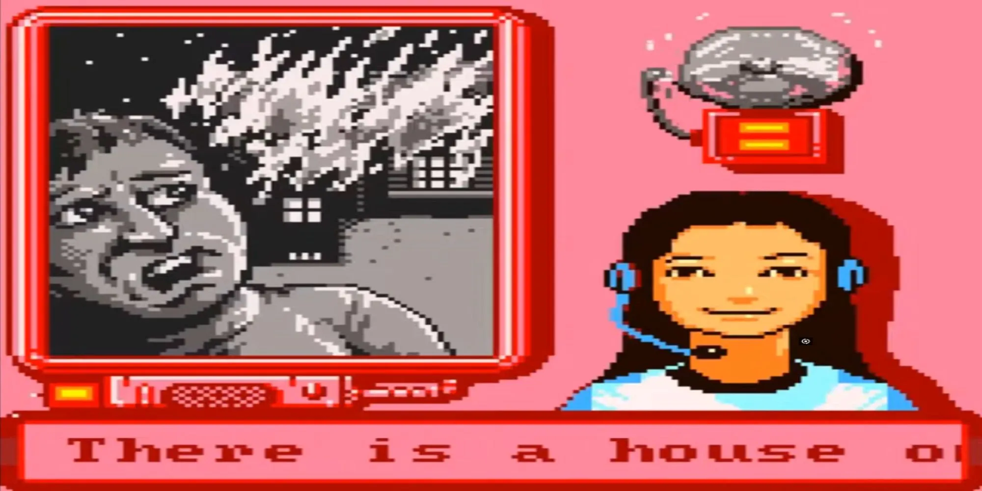 Các phương tiện cứu hộ trong game mô phỏng Matchbox Emergency Patrol với góc nhìn từ trên xuống trên Game Boy Color