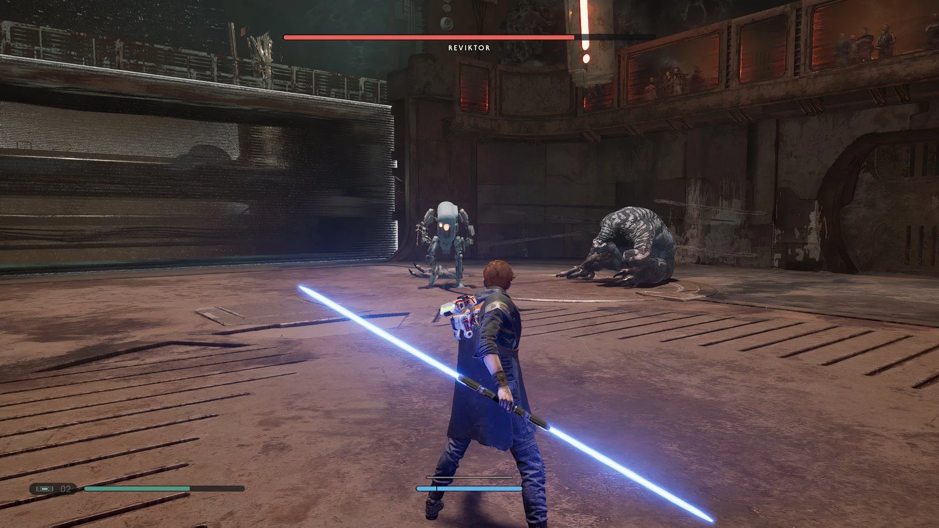 Cal Kestis đối đầu với Purge Trooper trong Star Wars Jedi: Fallen Order