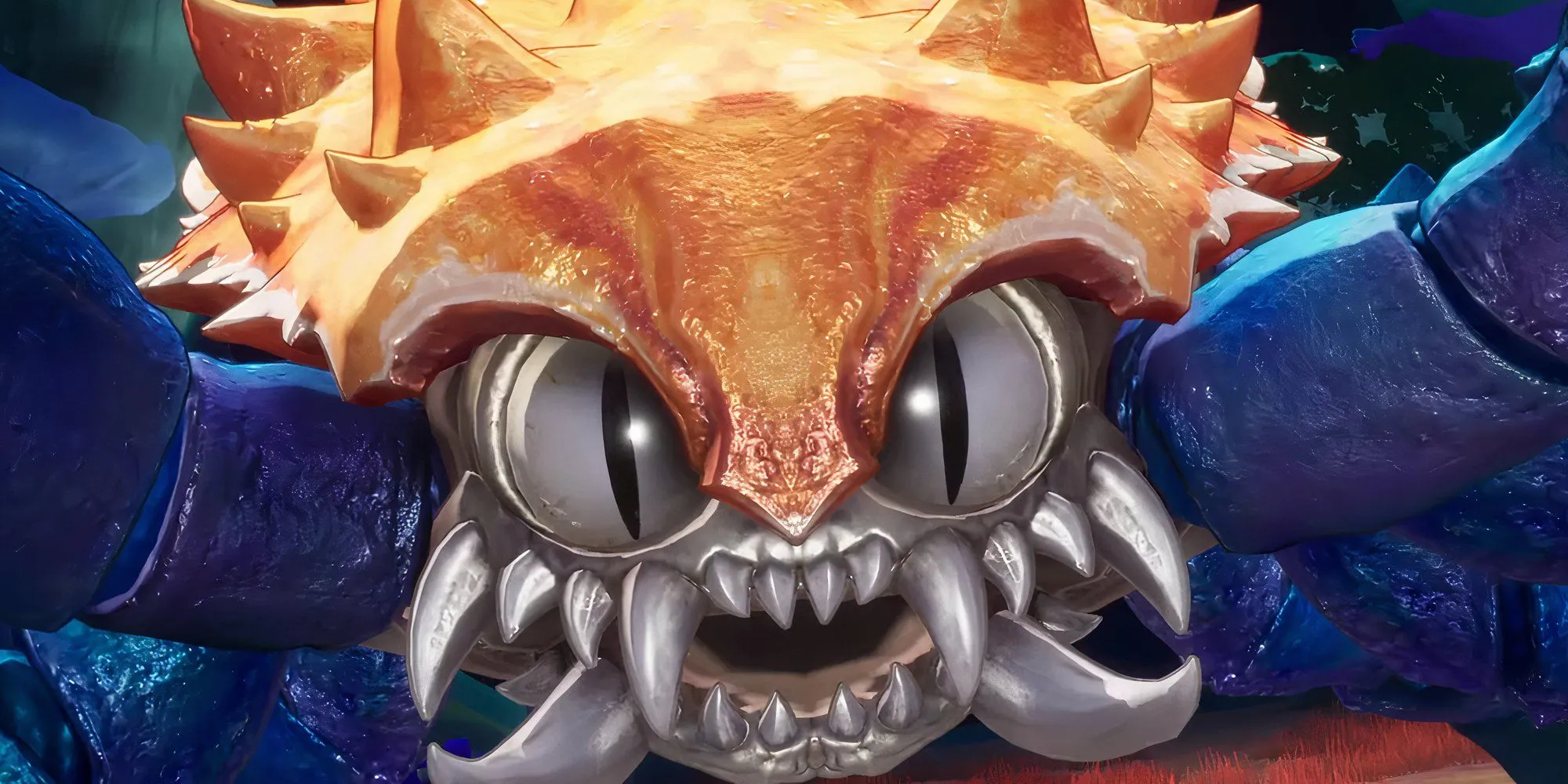 Cận cảnh boss Fullmetal Hugger, cua khổng lồ trong Visions of Mana.