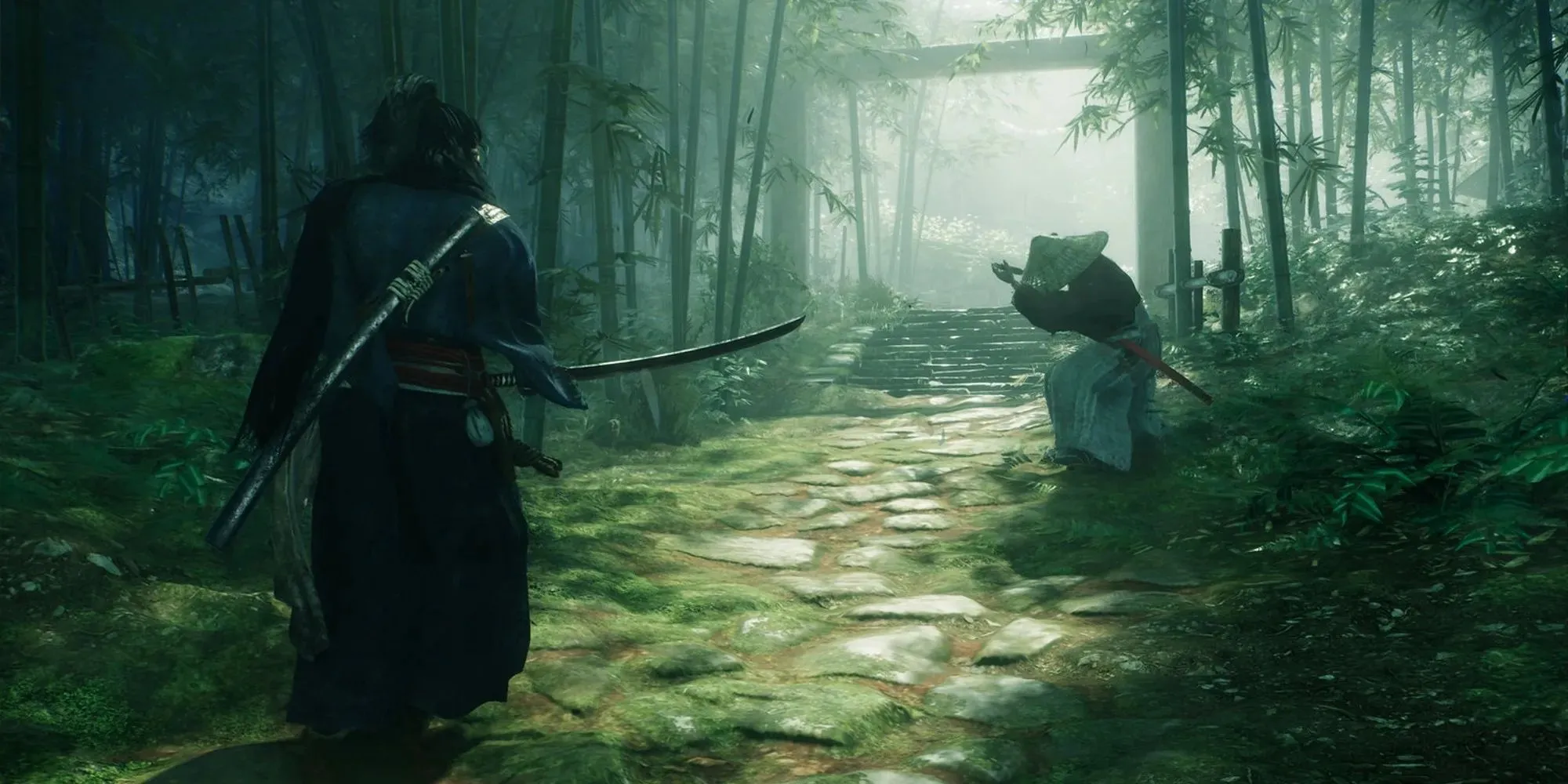 Cảnh đấu tay đôi trong game Rise of the Ronin
