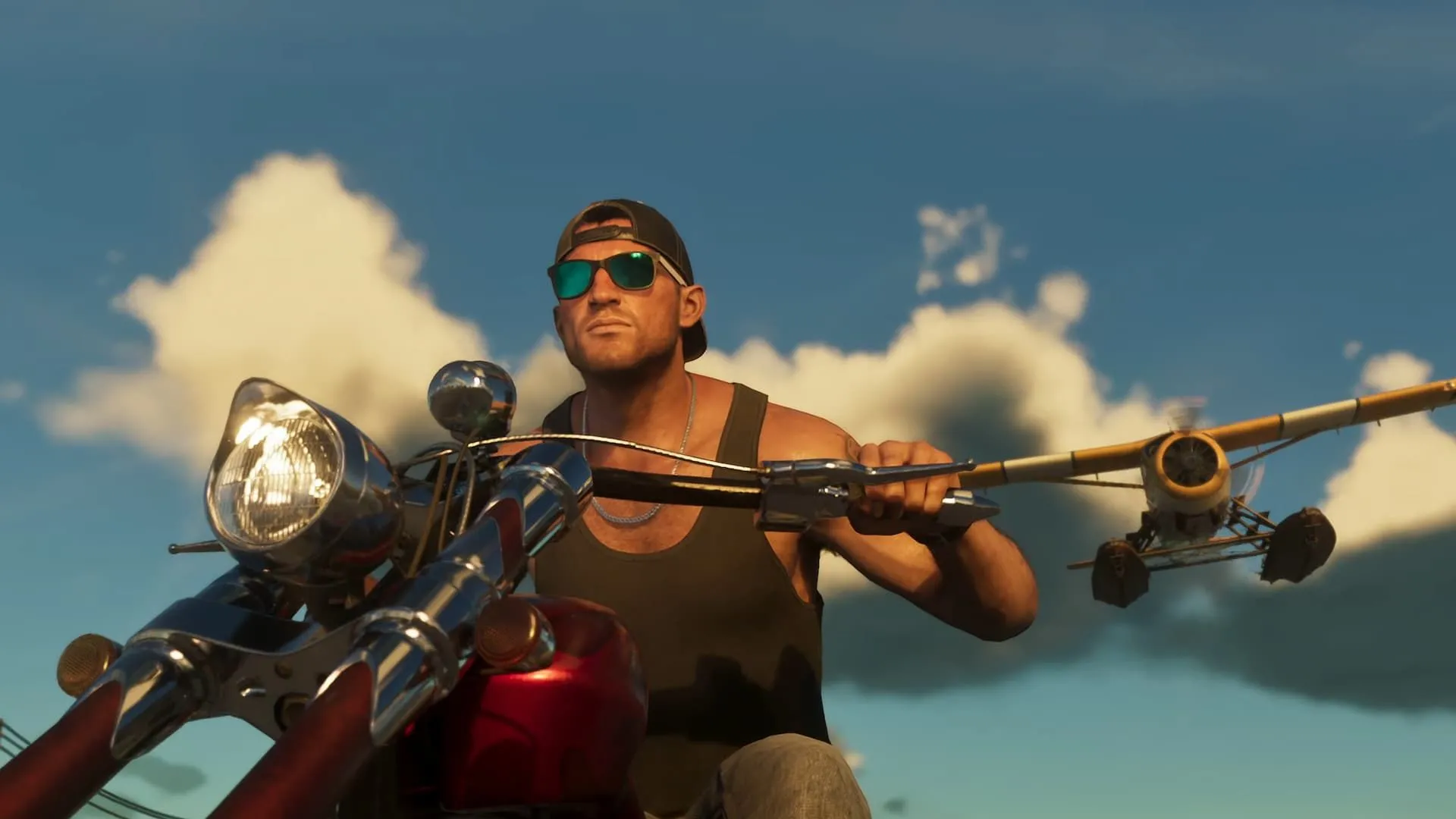 Cảnh lái xe trên đường phố Vice City trong Grand Theft Auto 6