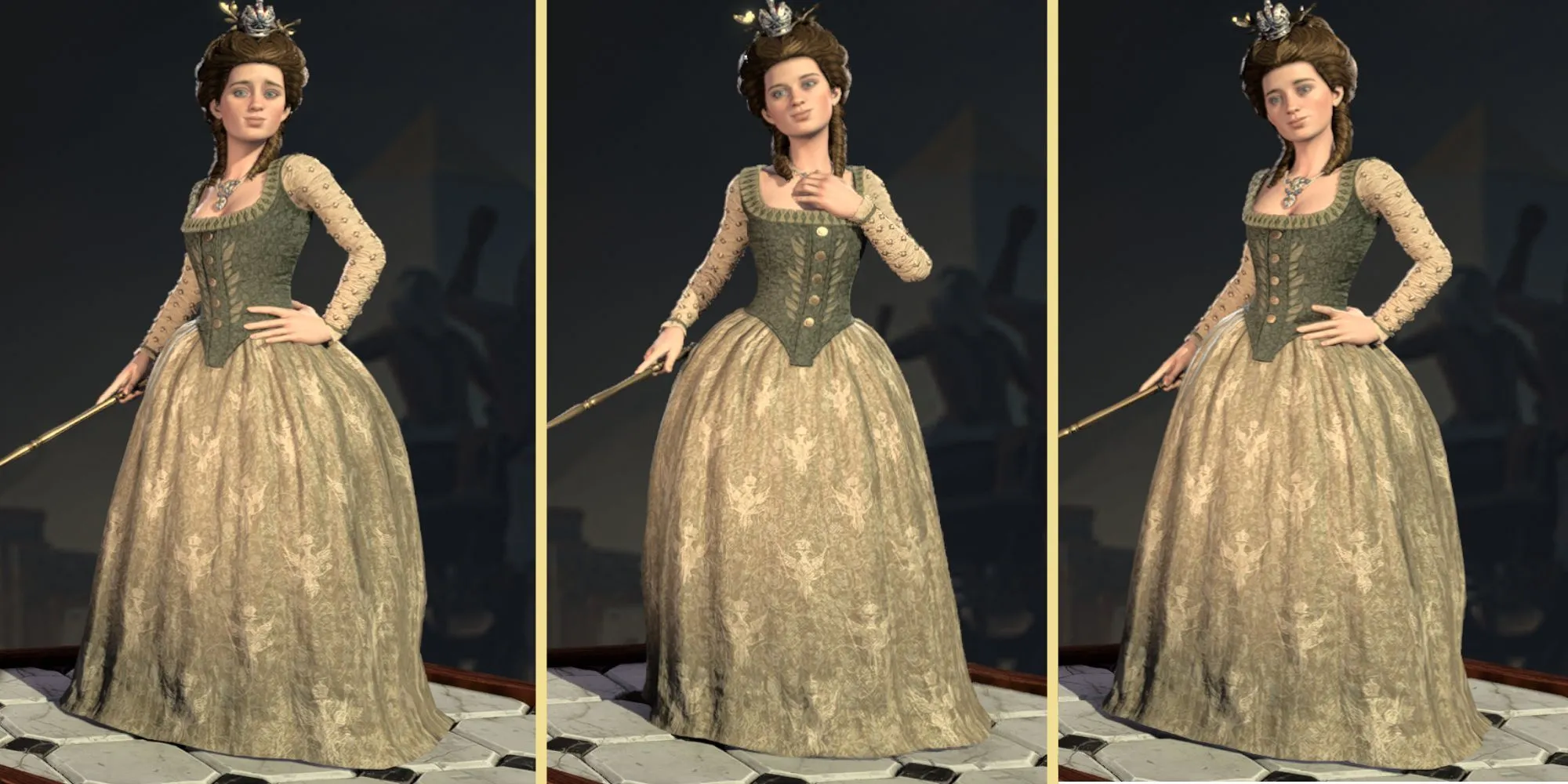 Chân dung Catherine Đại đế trong Civilization 7