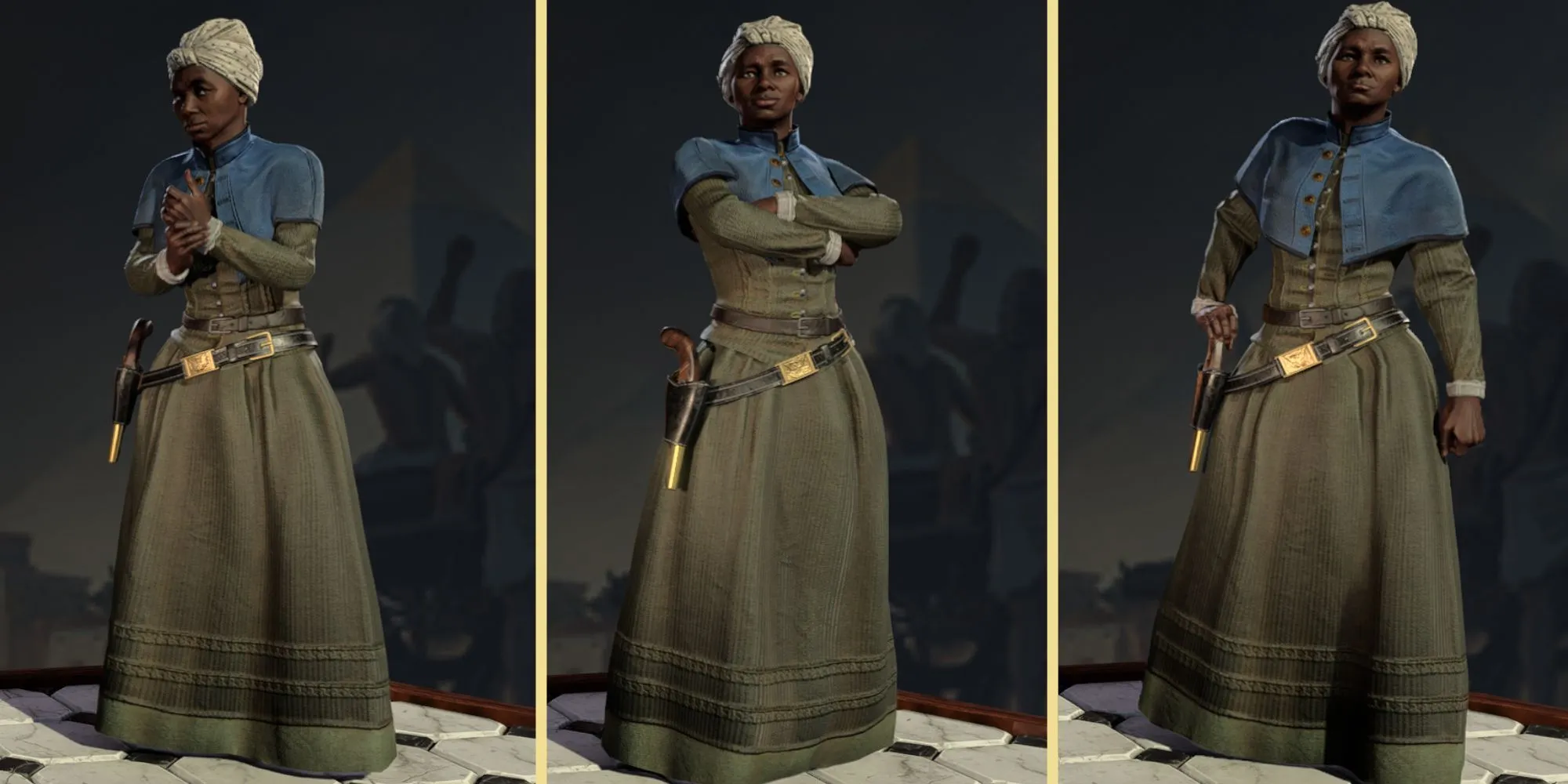 Chân dung lãnh đạo Harriet Tubman trong Civilization 7