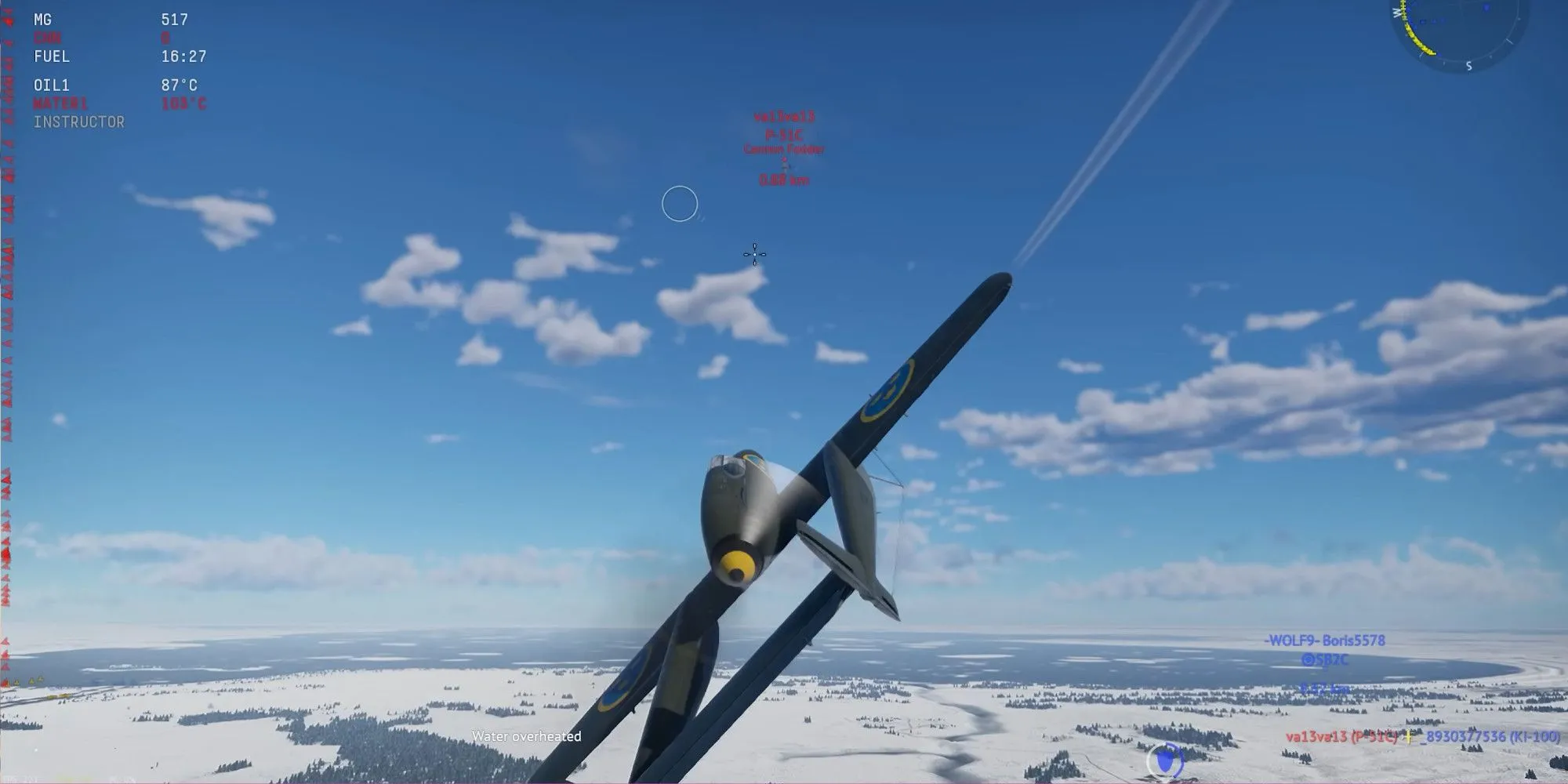 Chiến đấu cơ J21A trong War Thunder, tựa game nổi tiếng với cơ chế điều khiển máy bay bằng chuột trên PC được cấp bằng sáng chế.