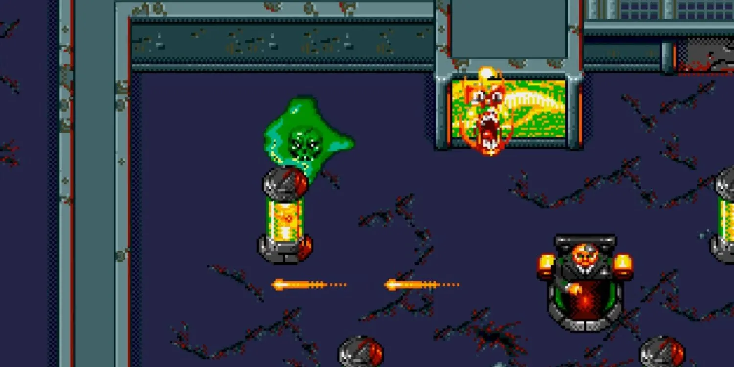 Chiến đấu với The Director trong game The Ooze