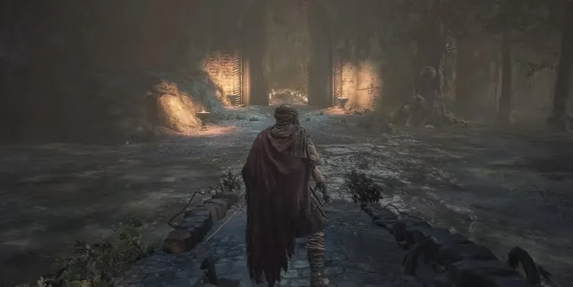 Đầm lầy độc khổng lồ tại khu vực Farron Keep trong Dark Souls 3.