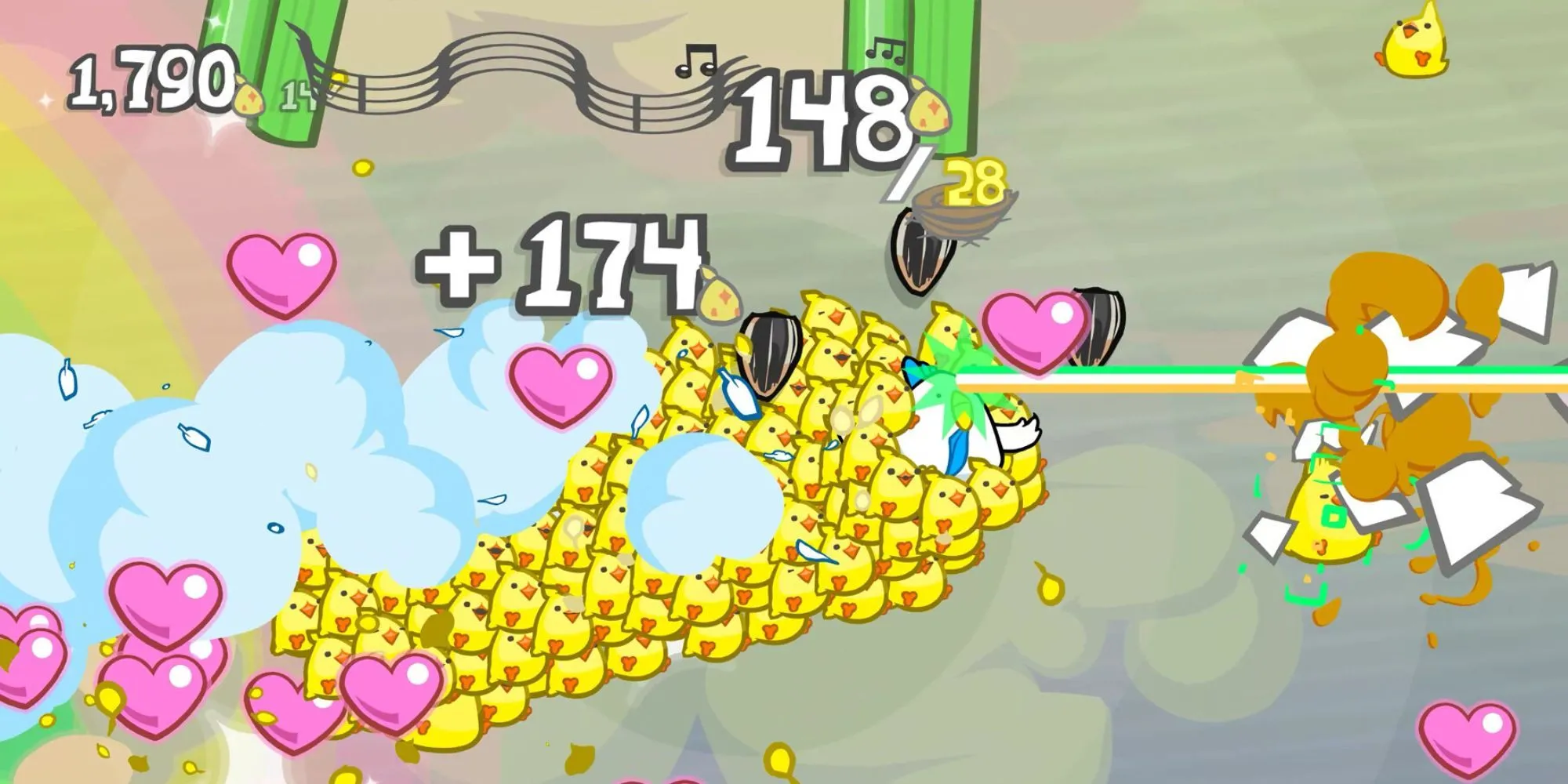 Đám mây gà con khổng lồ trong game Behemoth