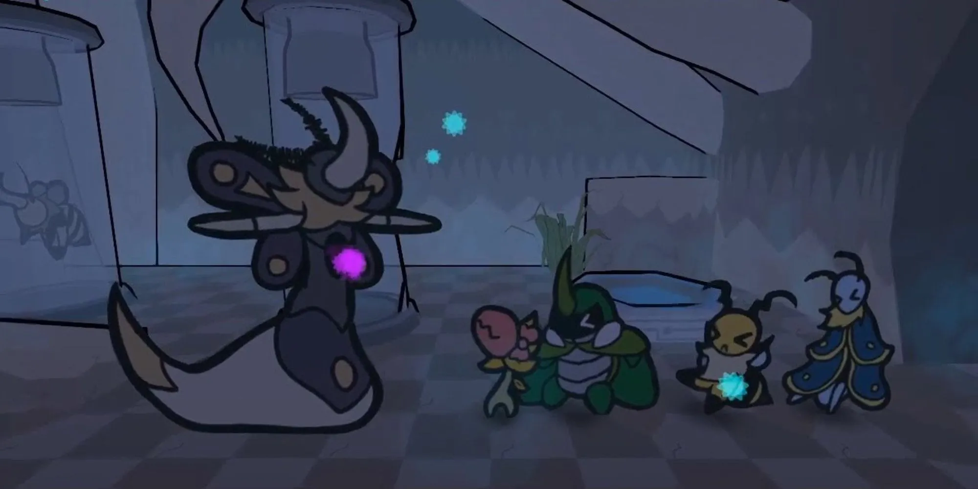 Đánh boss Zommoth trong nhiệm vụ phụ Leif's Request trong Bug Fables