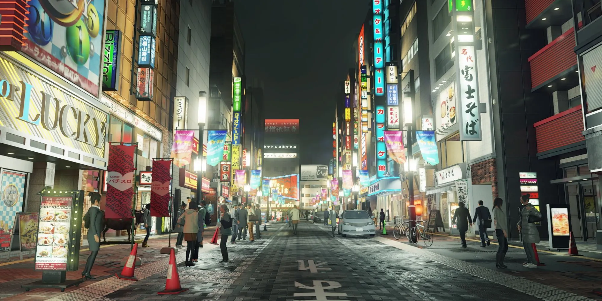 Đường phố Kabukicho sôi động của Tokyo, được mô phỏng chi tiết trong Kamurocho của Yakuza 0.