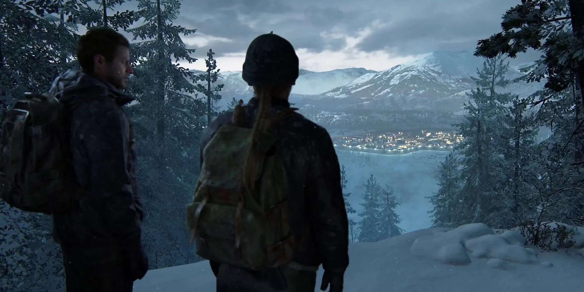 Ellie và Dina trong một khoảnh khắc đầy cảm xúc của game phiêu lưu sinh tồn The Last of Us Part 2