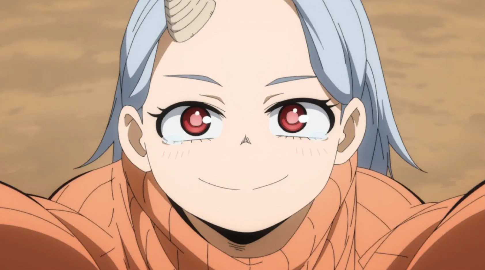 Eri mỉm cười trong My Hero Academia