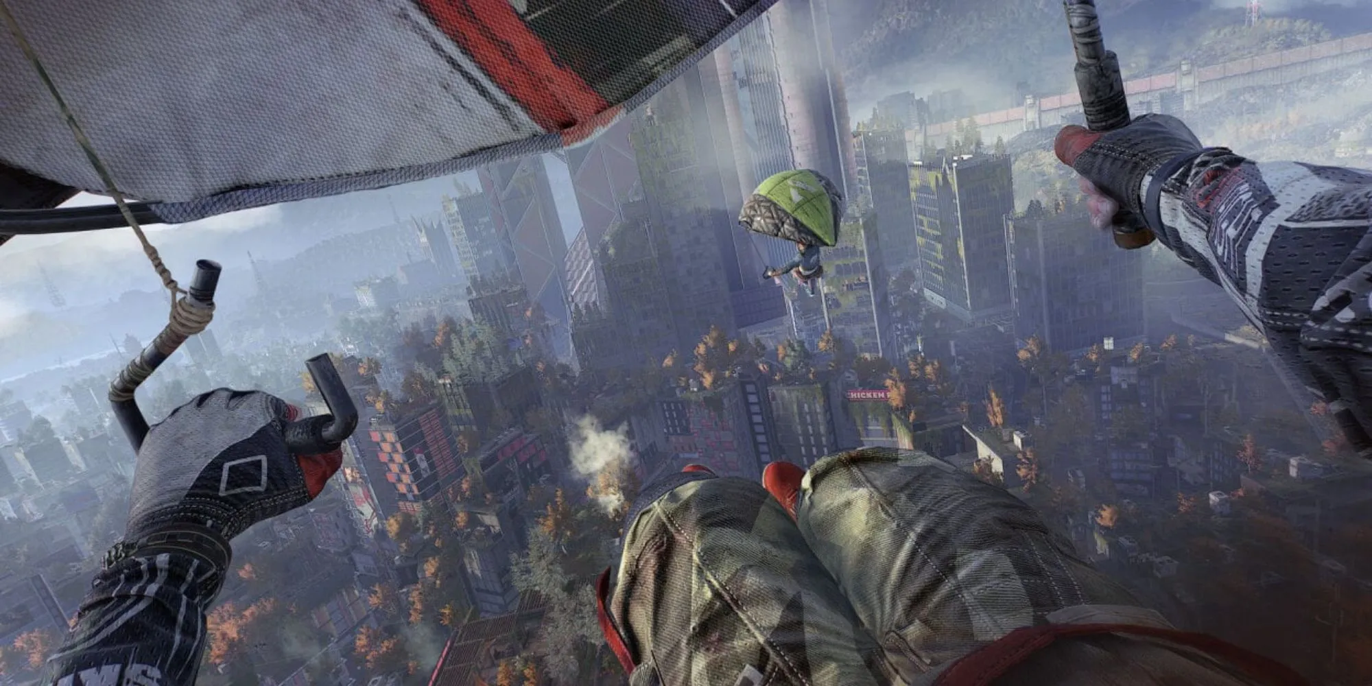 Gameplay Dying Light 2 thể hiện khả năng parkour của nhân vật chính