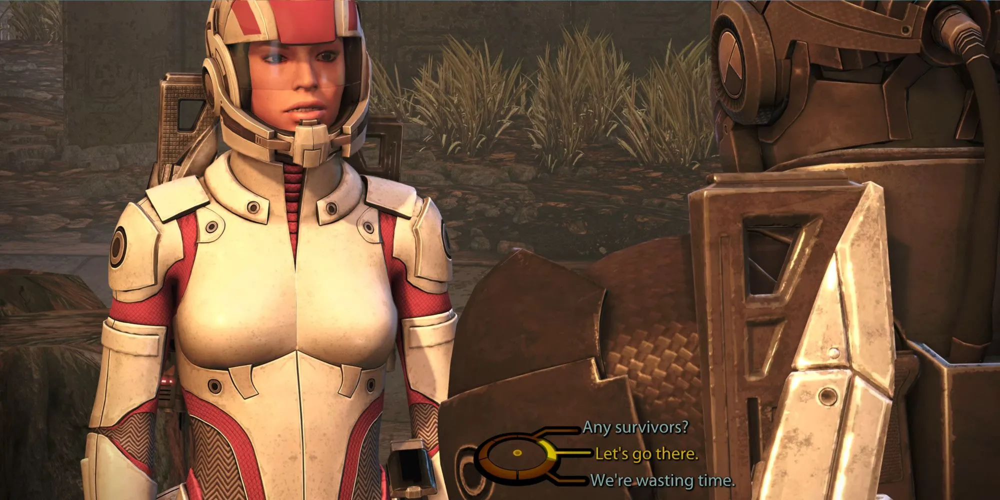 Giao diện bánh xe hội thoại đặc trưng trong game Mass Effect 3, một cơ chế được EA cấp bằng sáng chế.