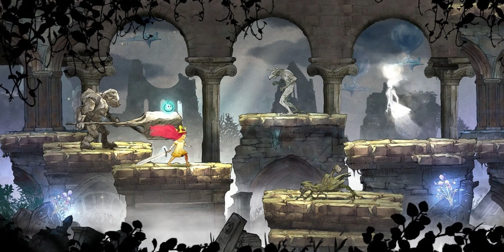 Giao diện chiến đấu độc đáo trong Child of Light