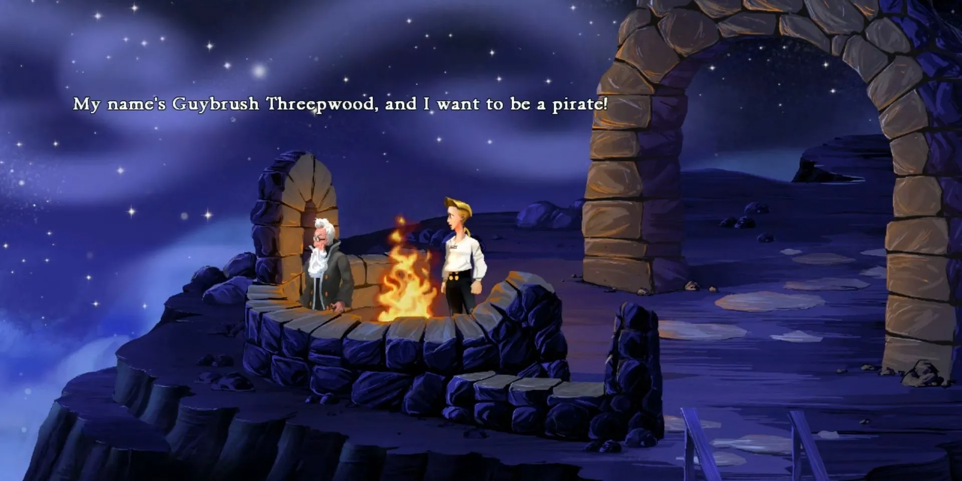Guybrush Threepwood tự giới thiệu trong The Secret of Monkey Island Special Edition