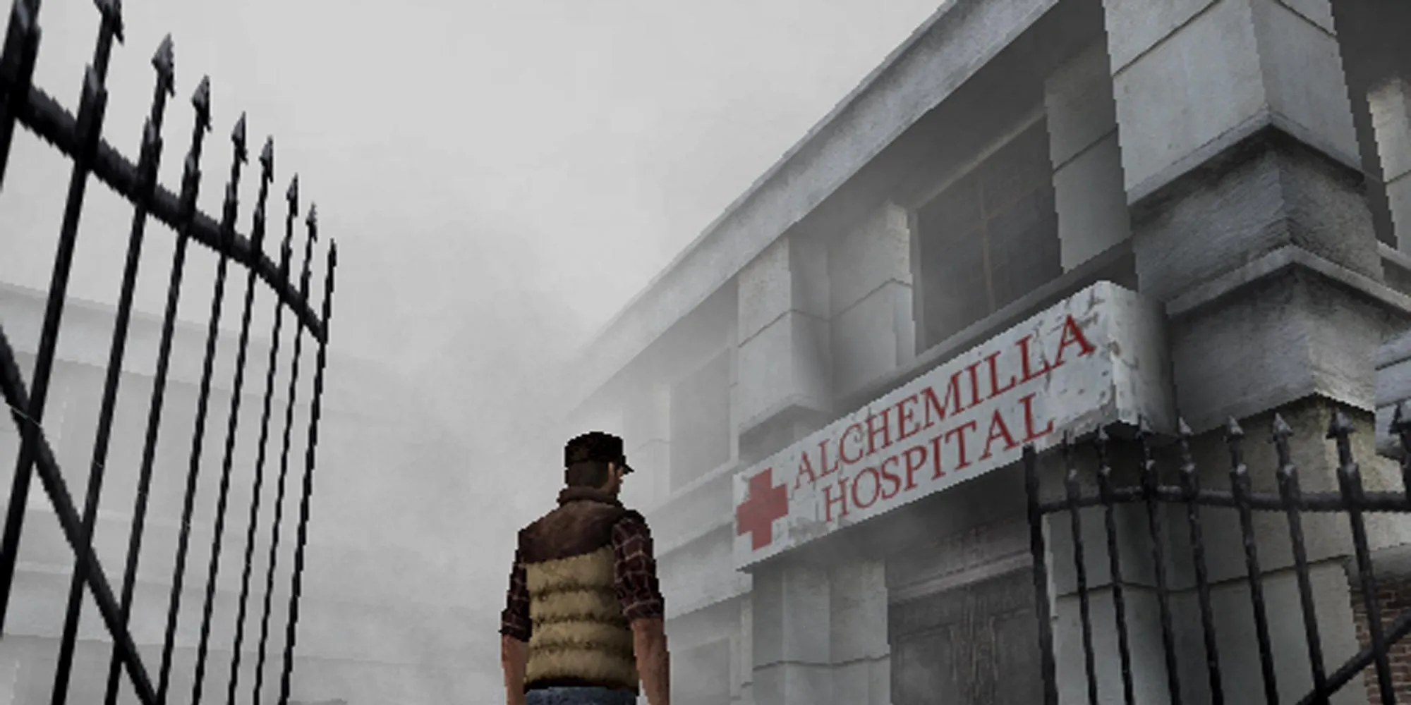 Harry Mason đối mặt với y tá quái dị tại Bệnh viện Alchemilla trong Silent Hill