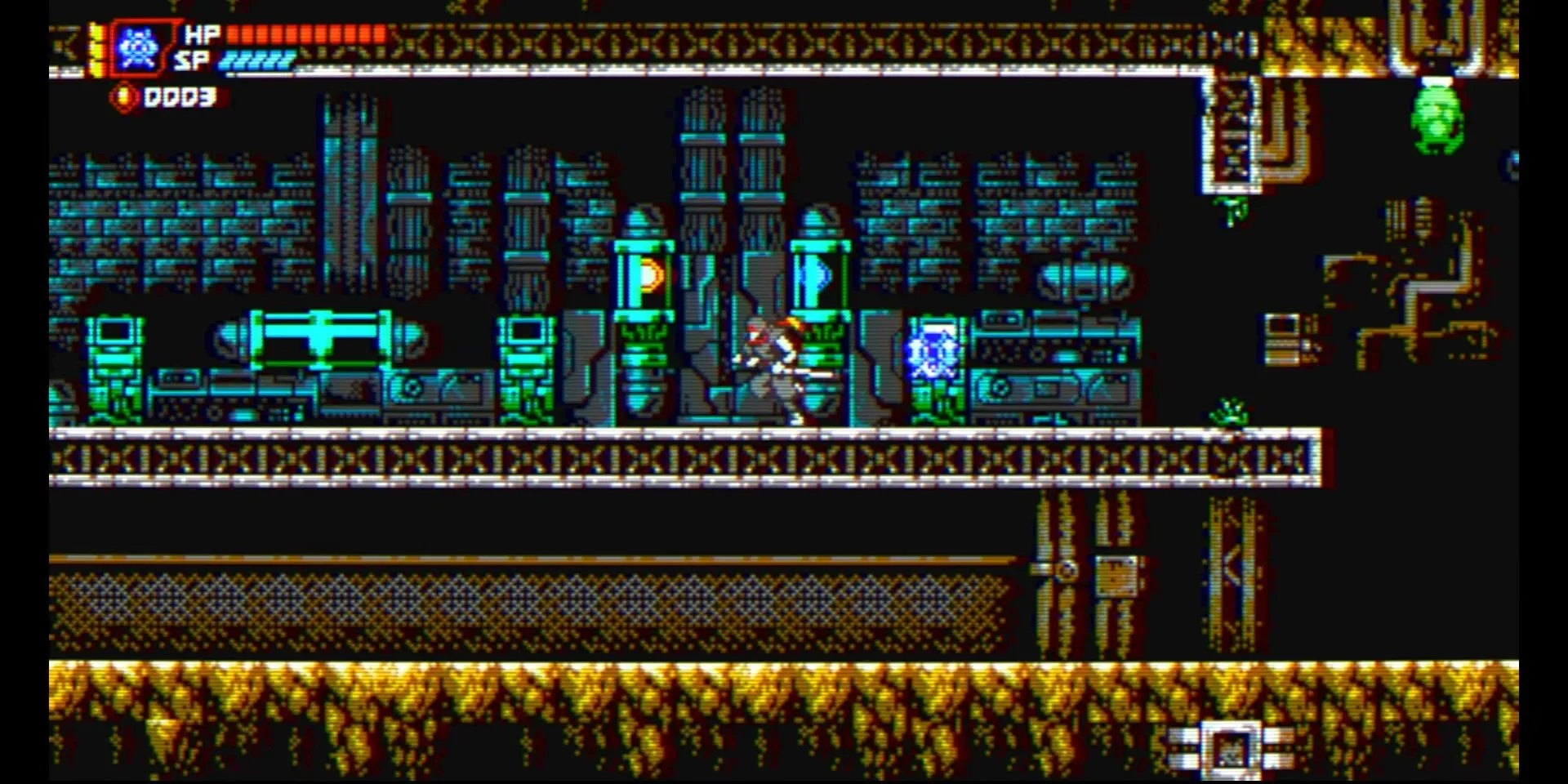 Hiệu ứng màn hình CRT trong game Cyber Shadow