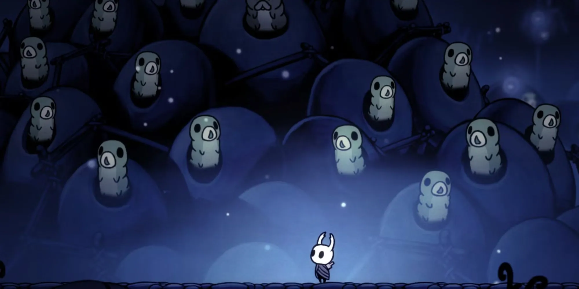 Hình ảnh Grubs, những sinh vật cần giải cứu trong game Hollow Knight