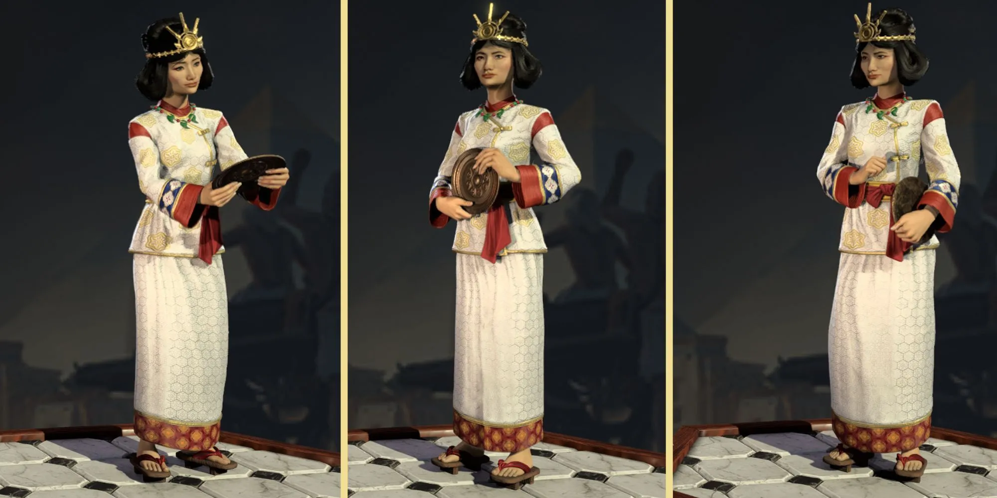 Hình ảnh Himiko, Nữ Pháp Sư Tối Cao, trong game Civilization VII.