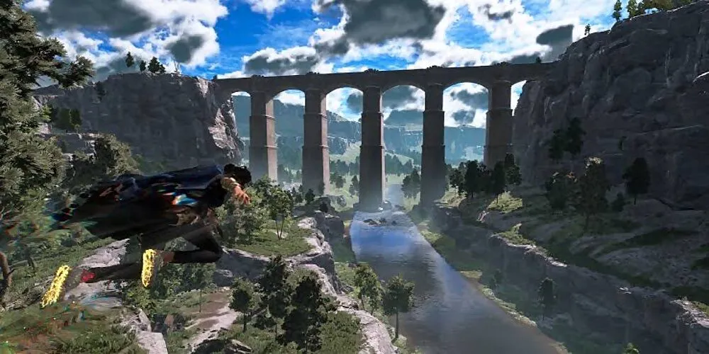 Hình ảnh khám phá thế giới mở trong game FORSPOKEN