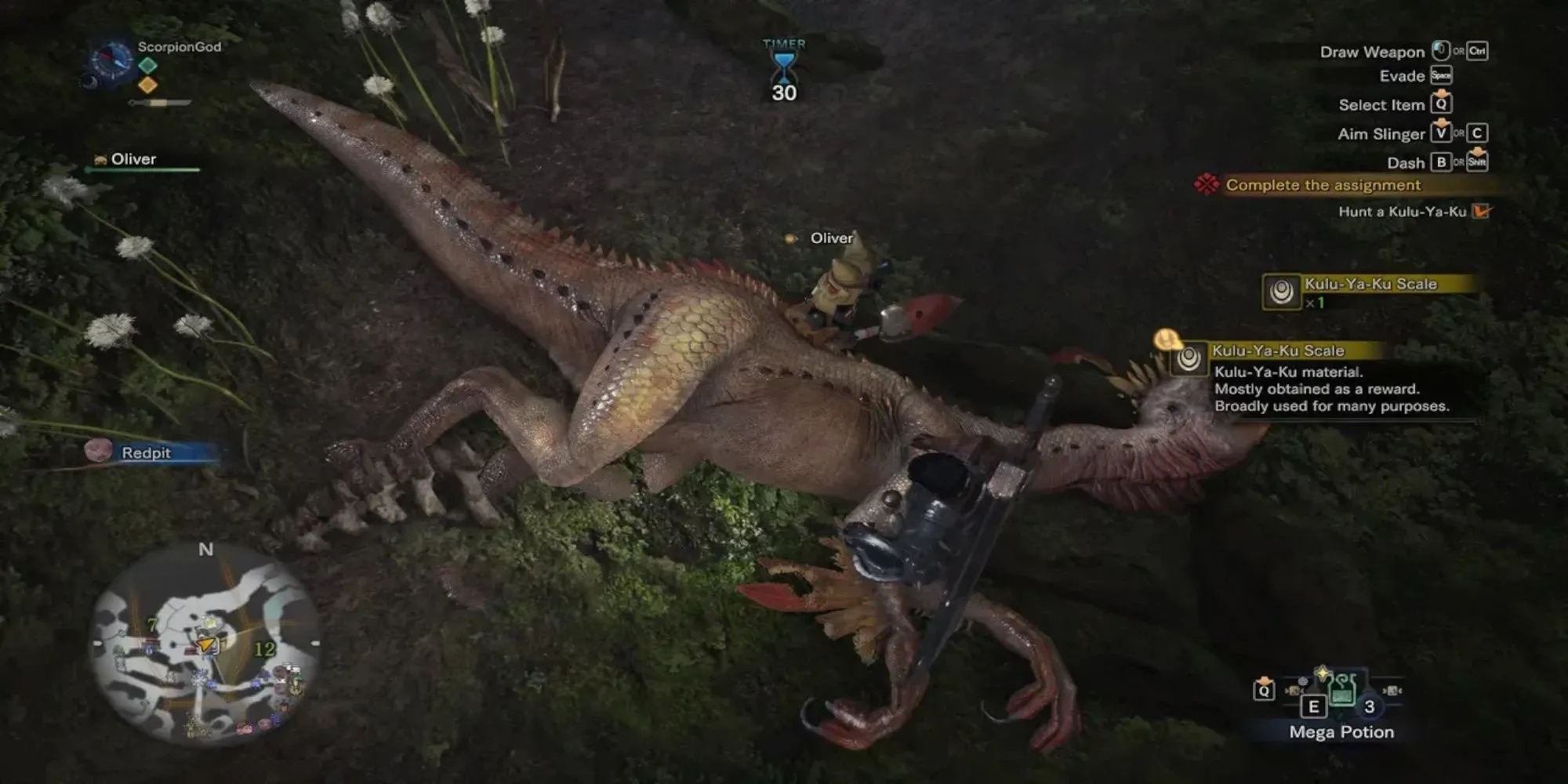 Hình ảnh minh họa Monster Hunter World, game nổi tiếng với hệ thống chế tạo vũ khí từ quái vật