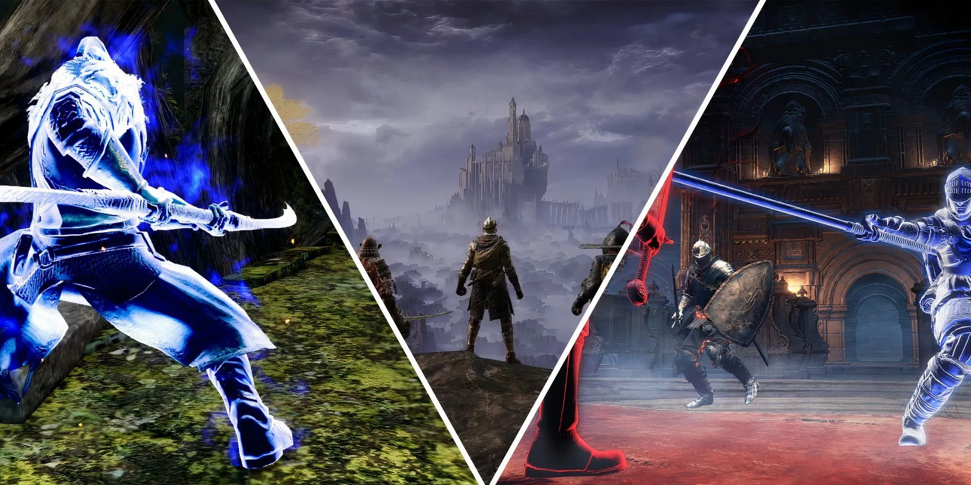 Hình ảnh tổng hợp các game trong series Soulsborne.
